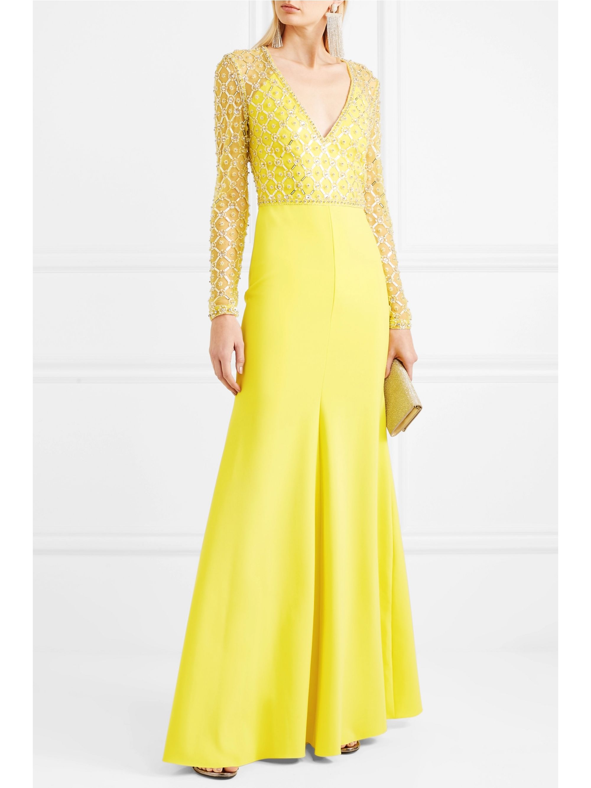 jenny packham yellow dress