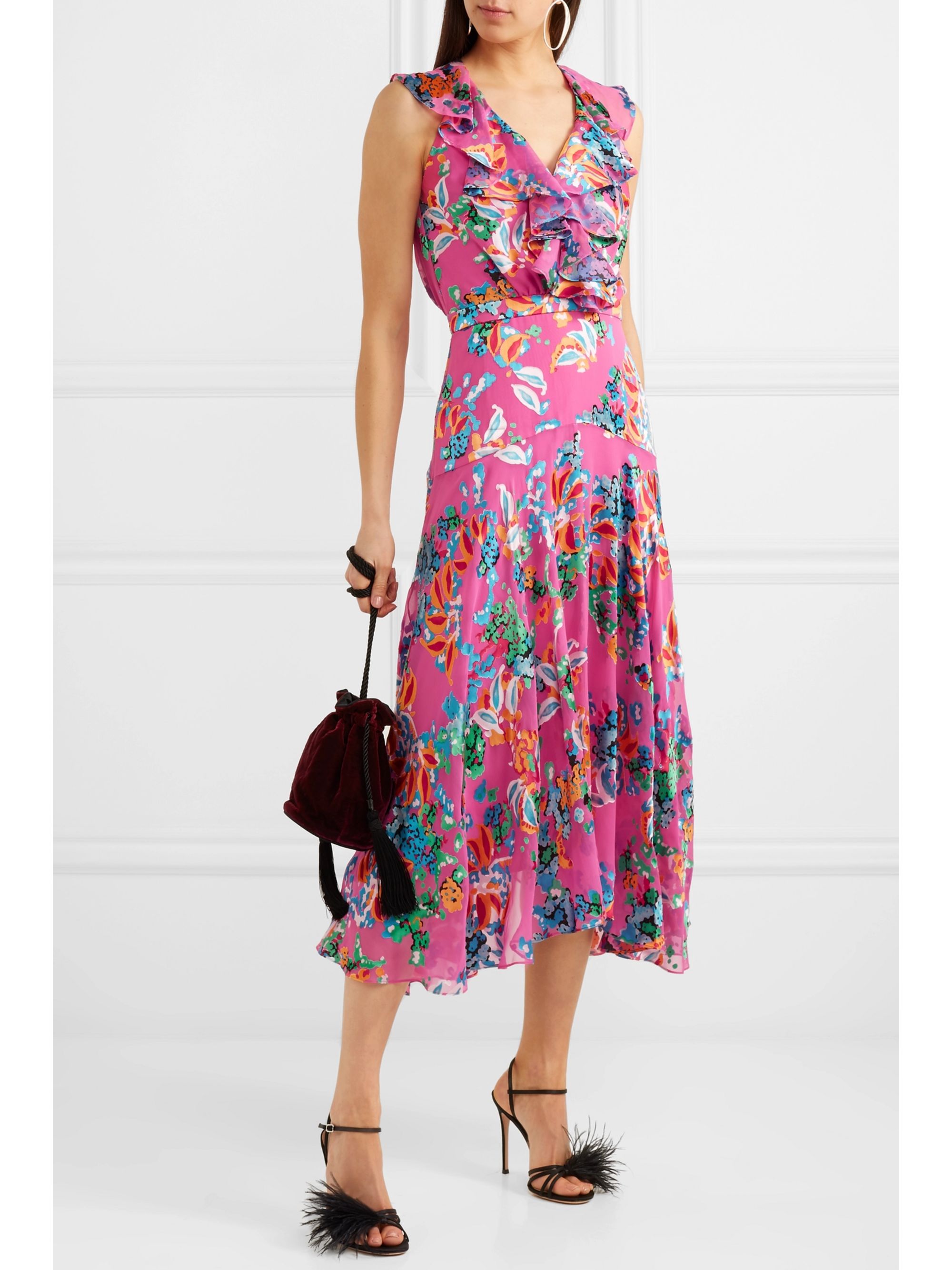 saloni pink dress