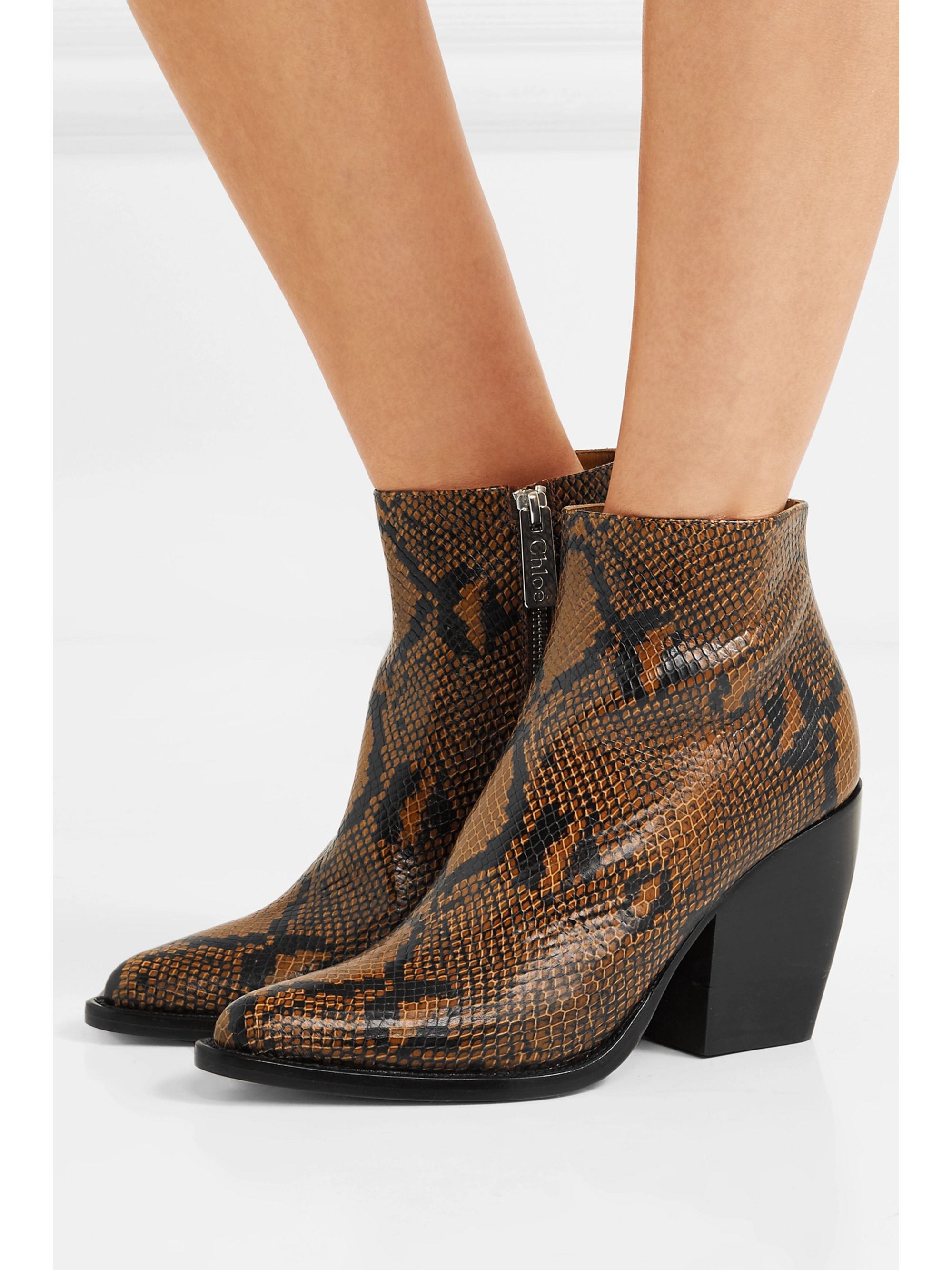 Chloe rylee snake boots cheap