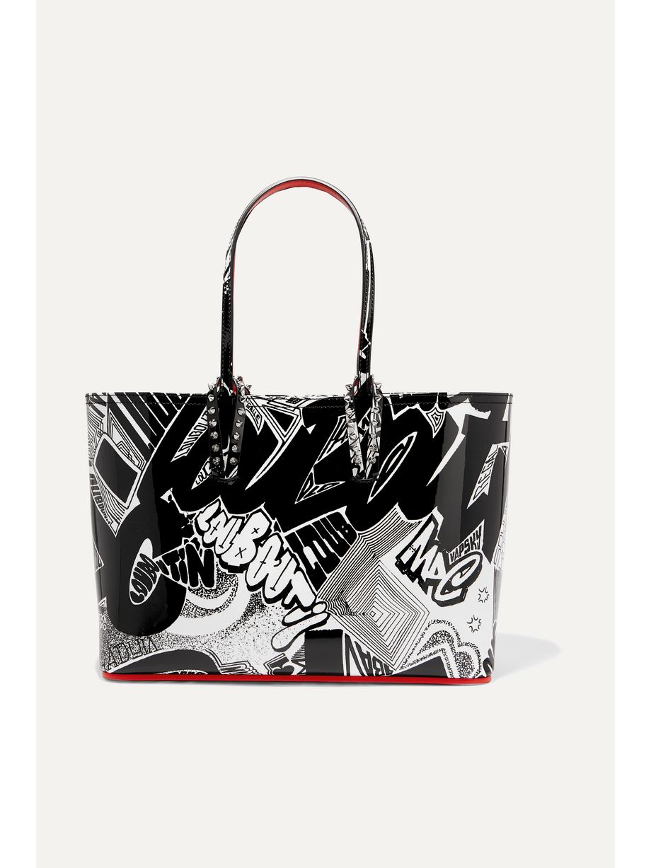 christian louboutin cabata leopard tote