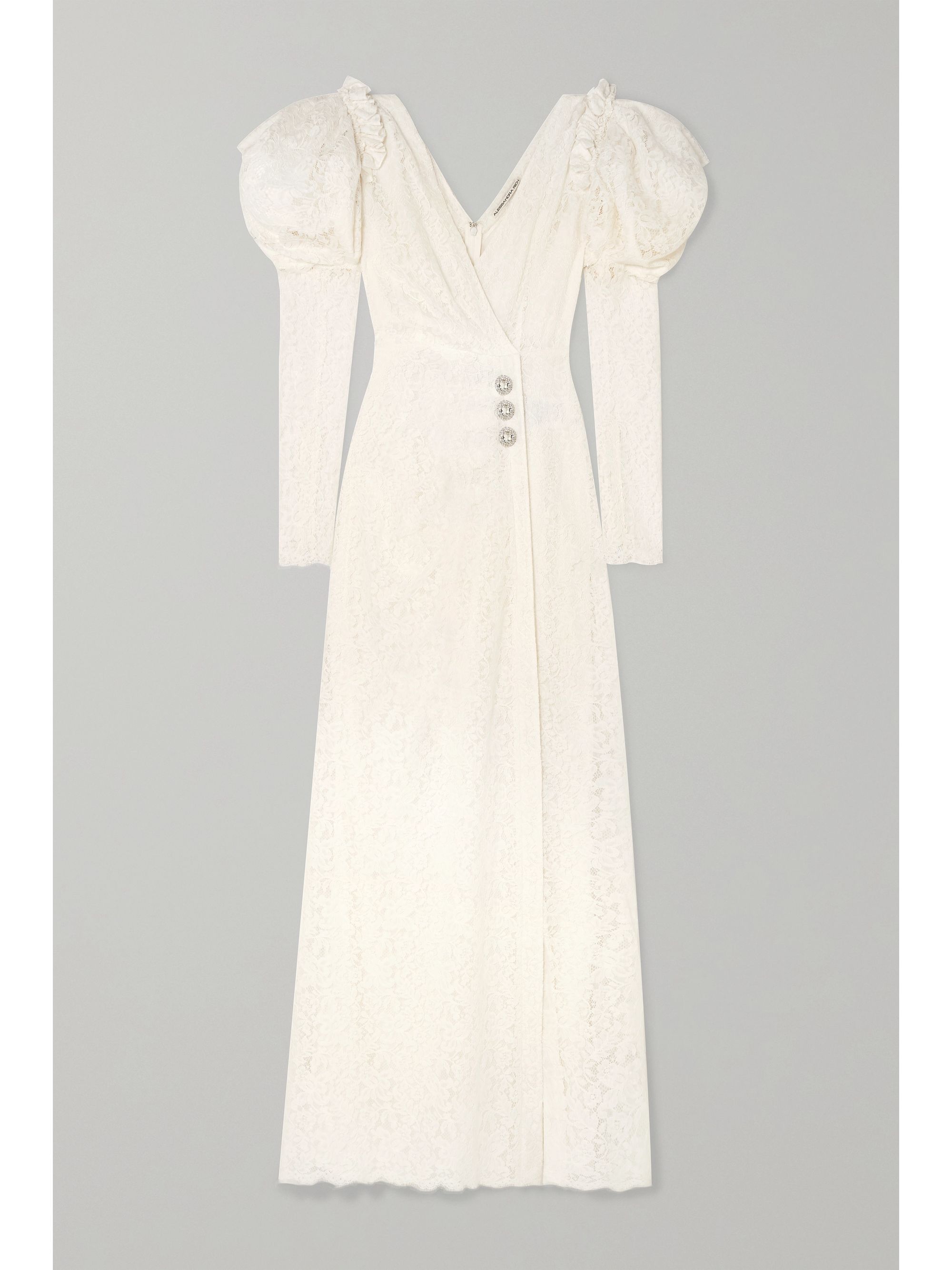 alessandra rich white lace dress