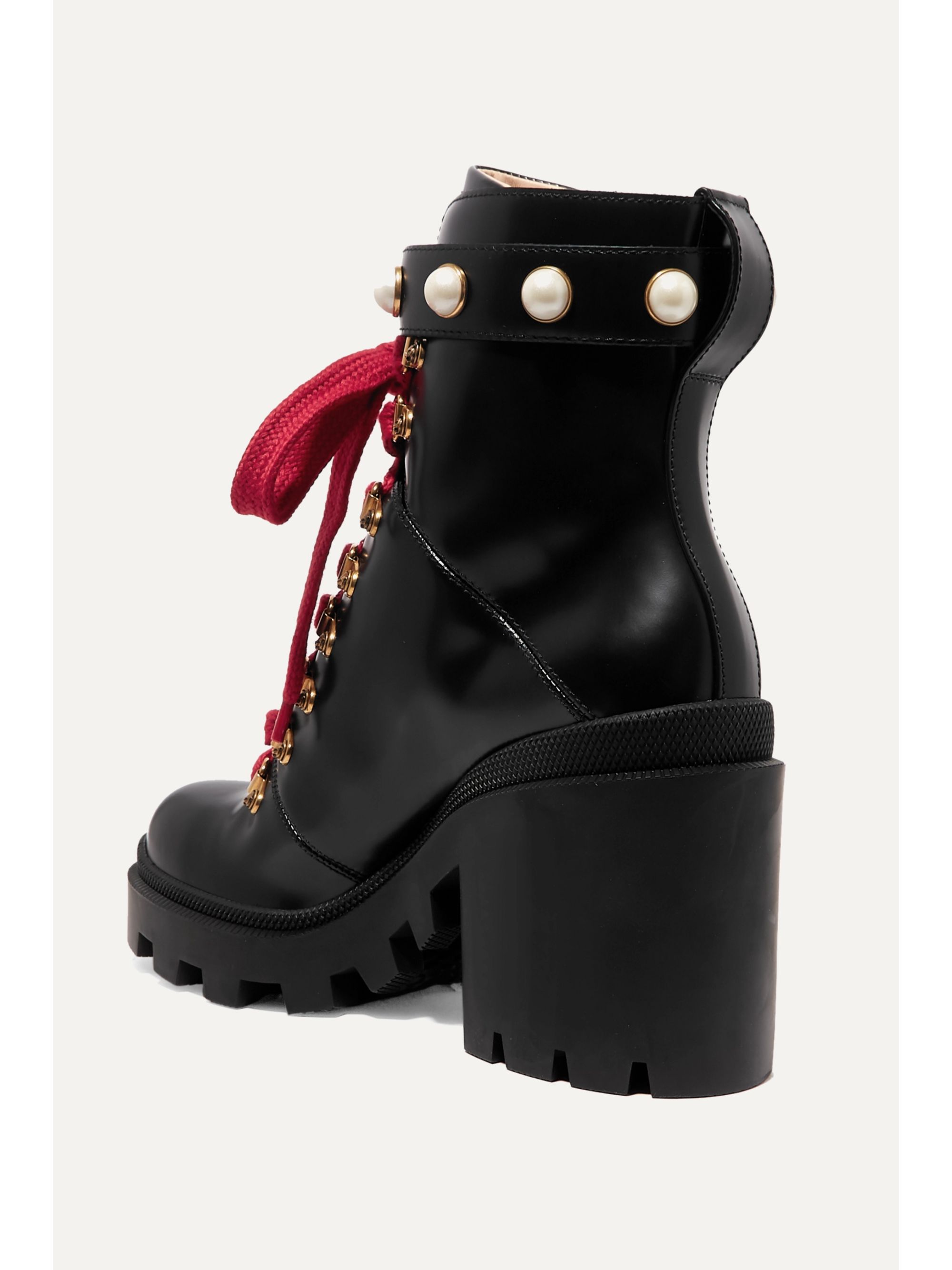 gucci boots pearl