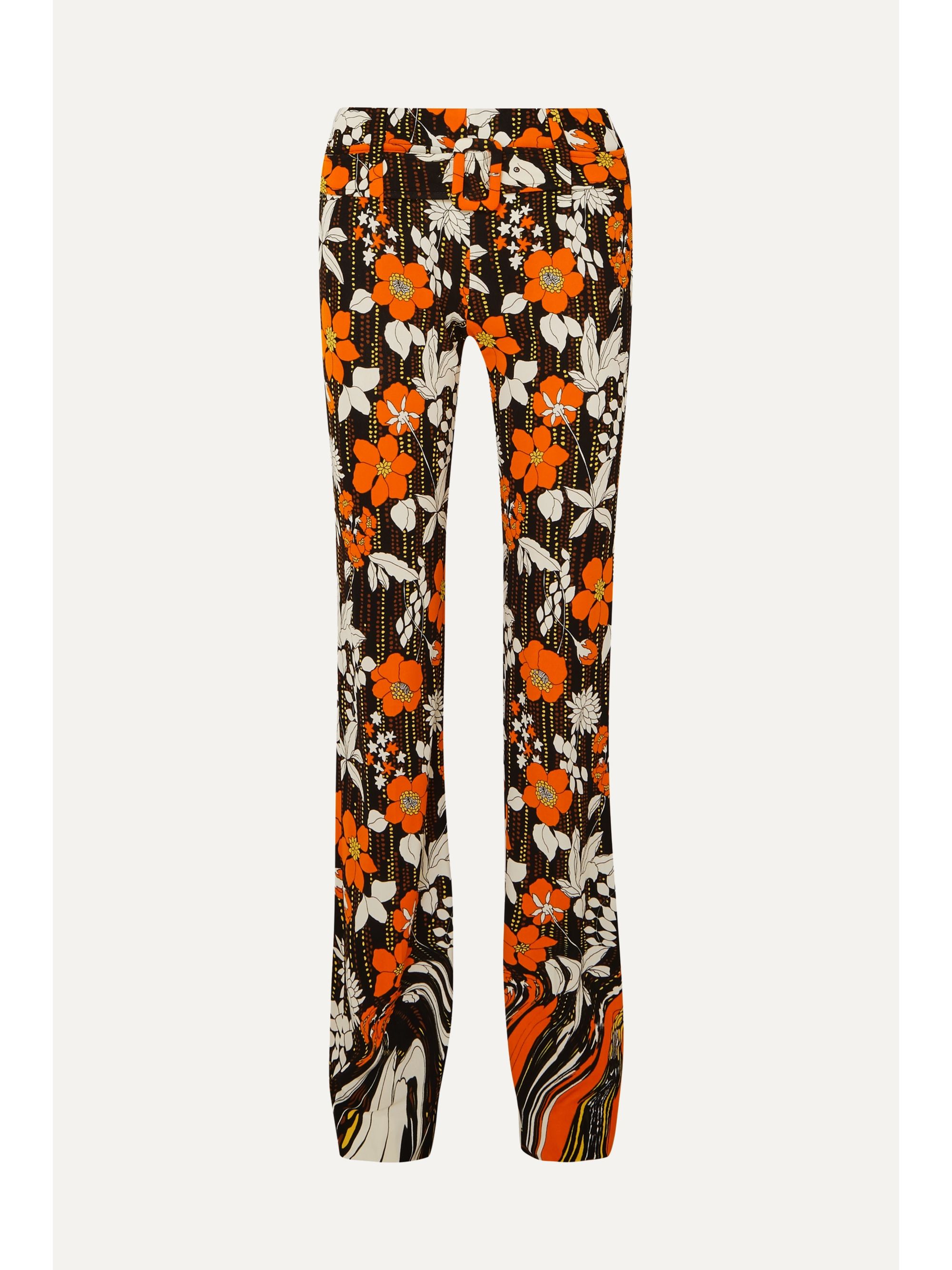 prada orange pants