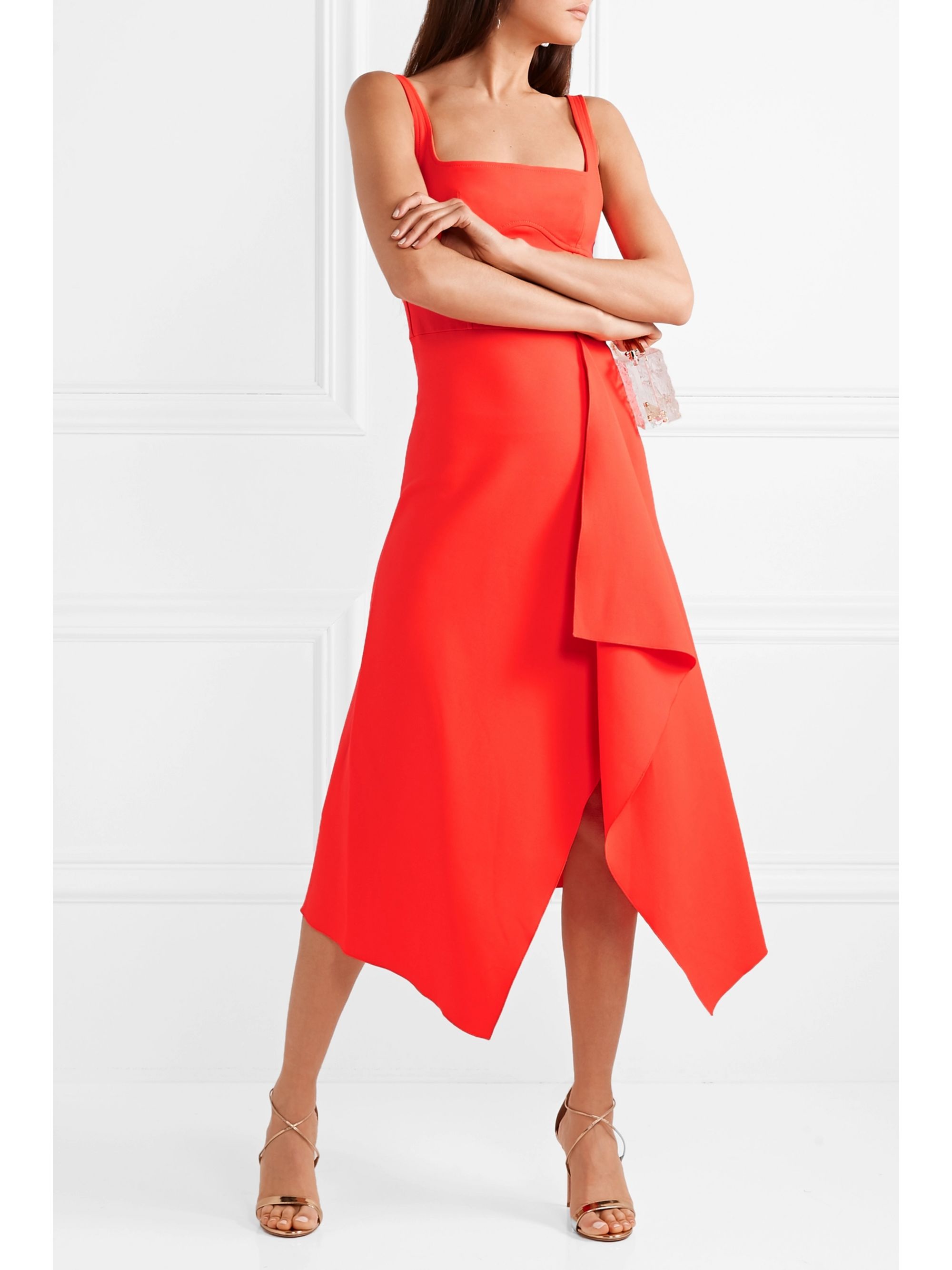 dion lee red dress