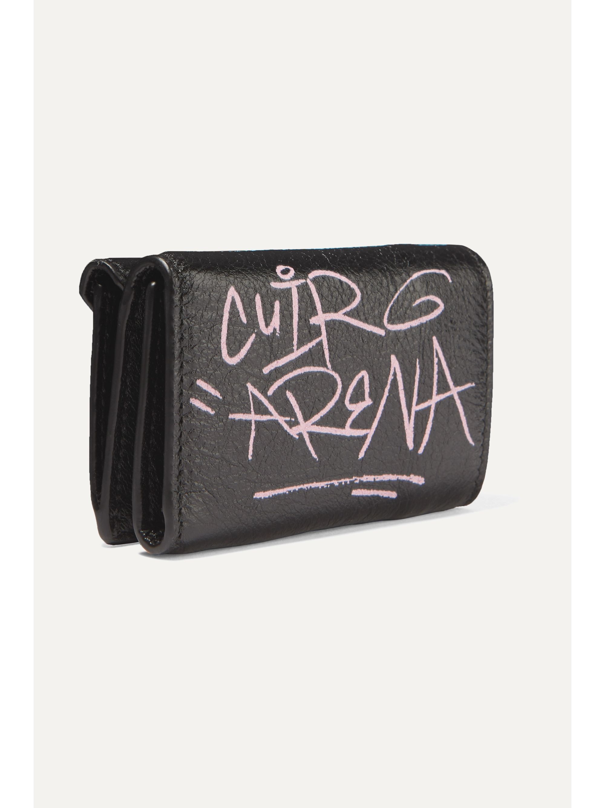 balenciaga graffiti mini wallet