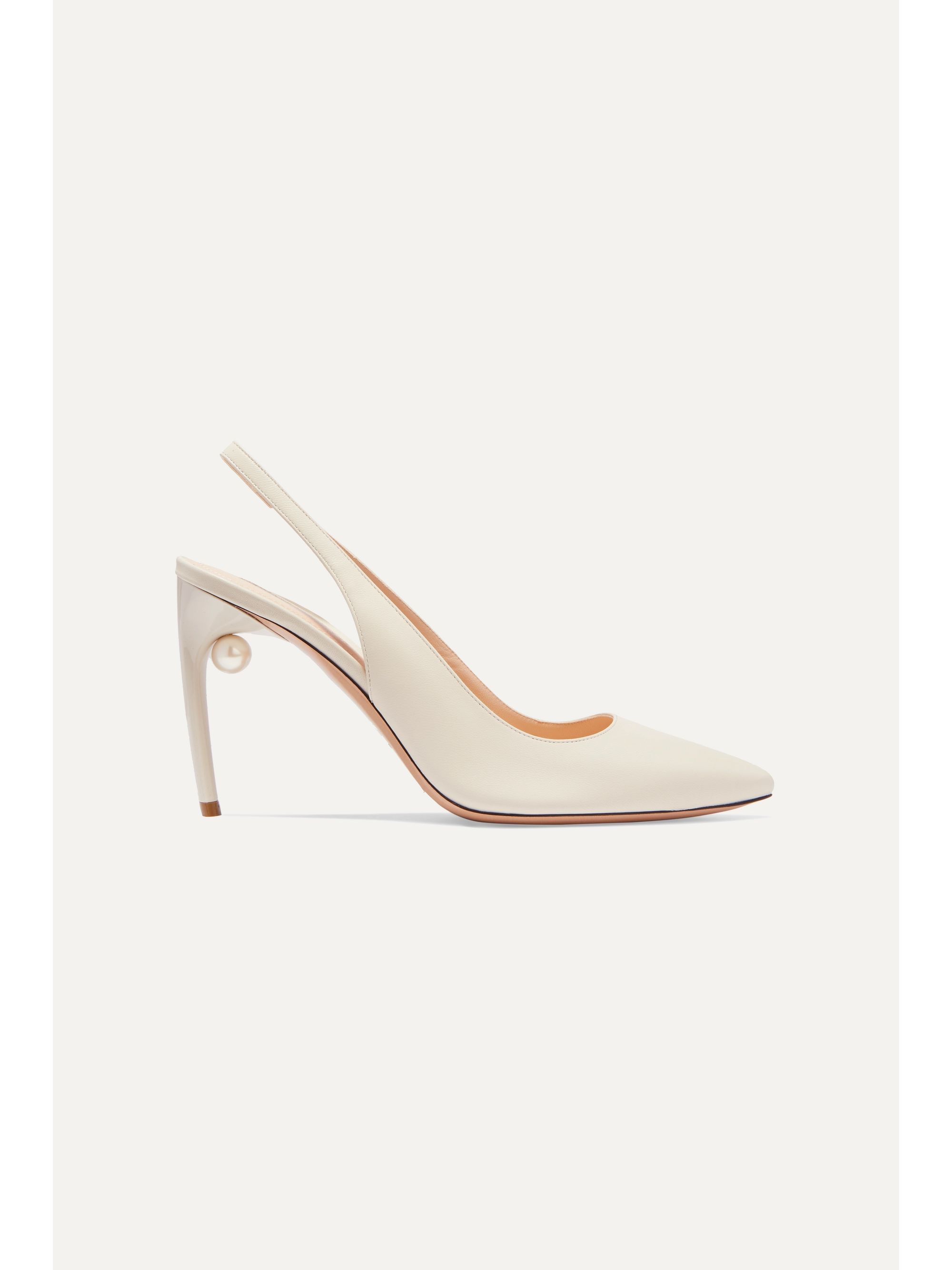 off white slingback pumps