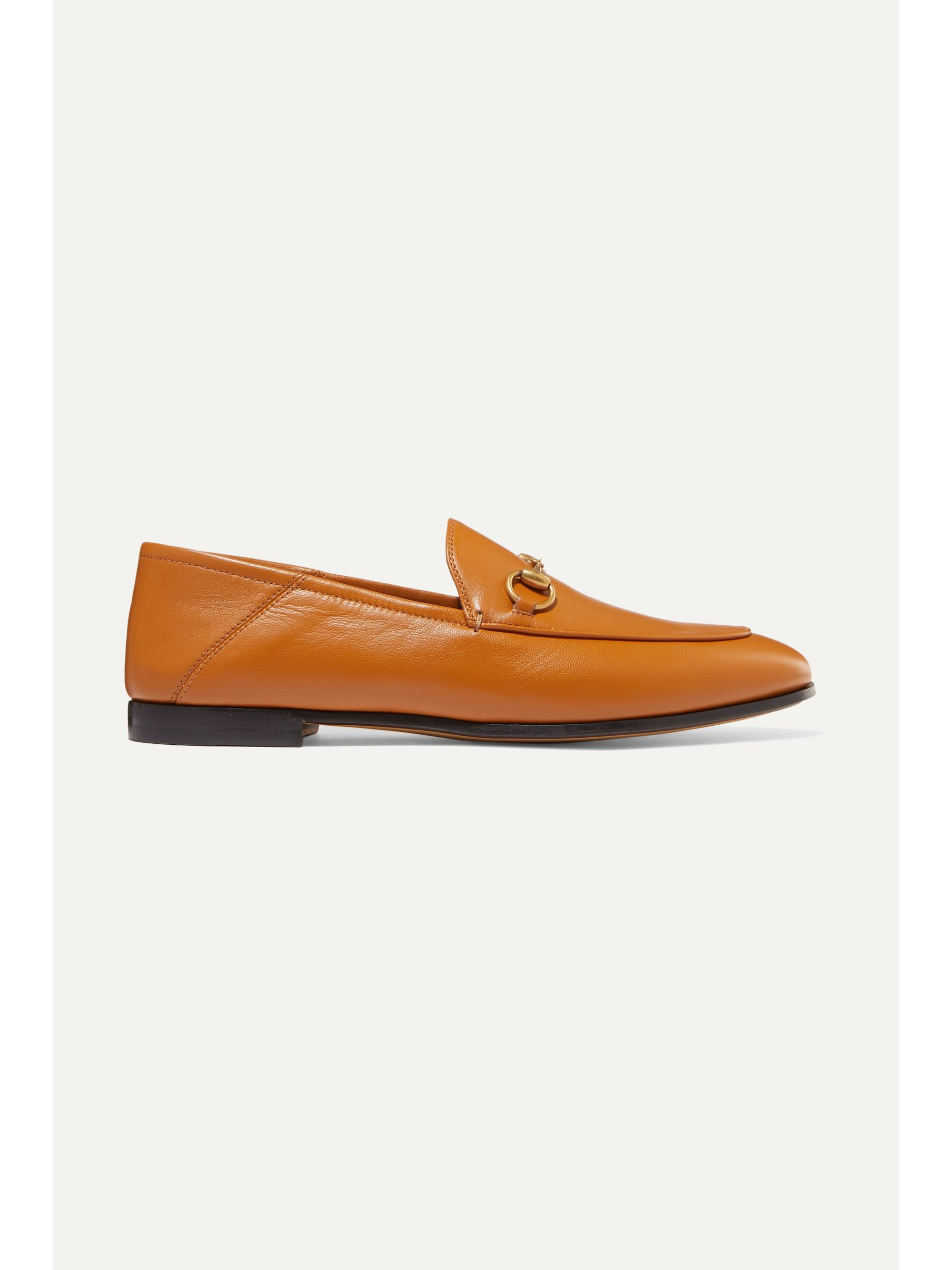 orange gucci loafers