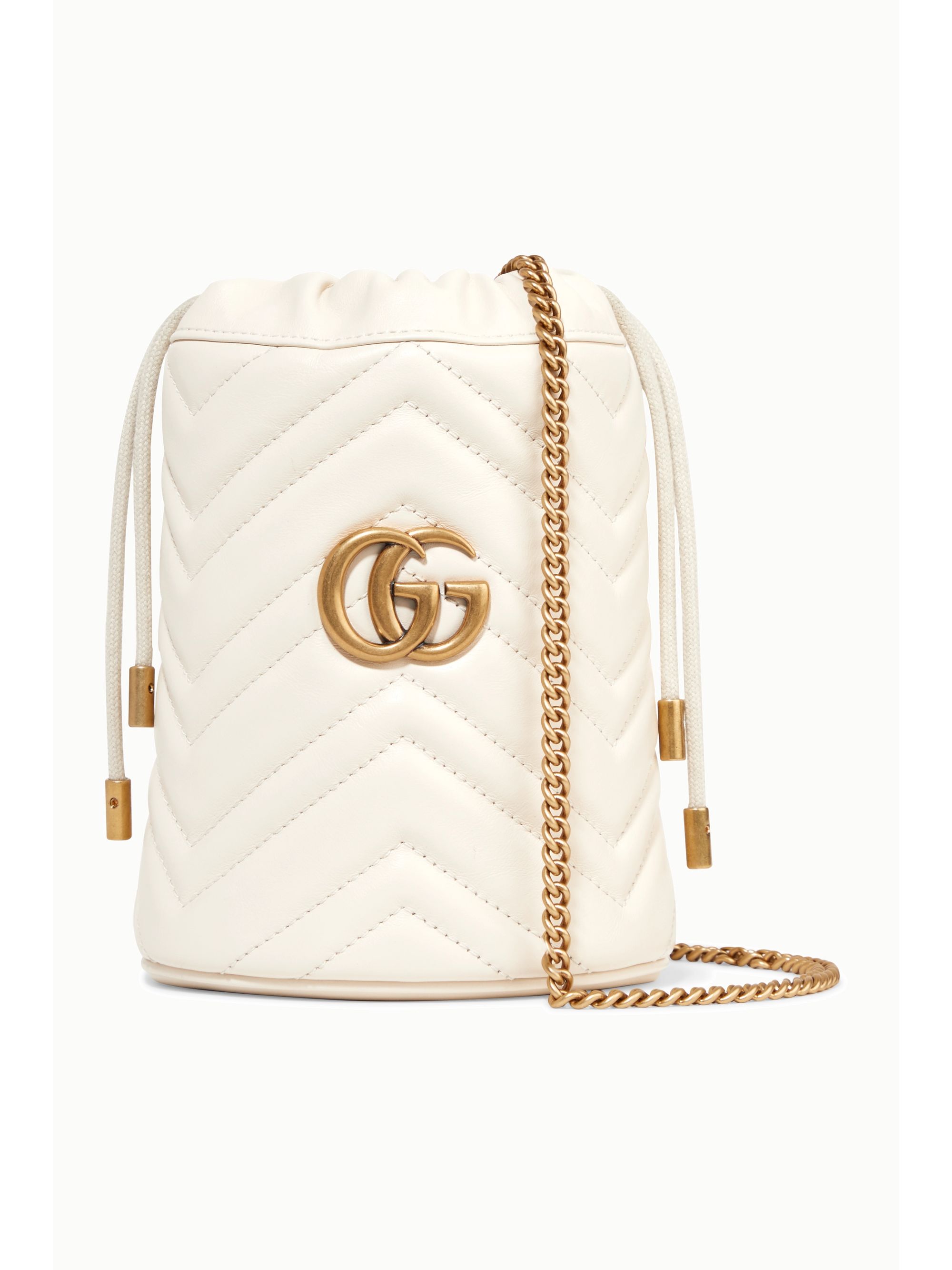 gucci gg marmont leather bucket bag