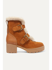 see by chloe shearling ankle boots