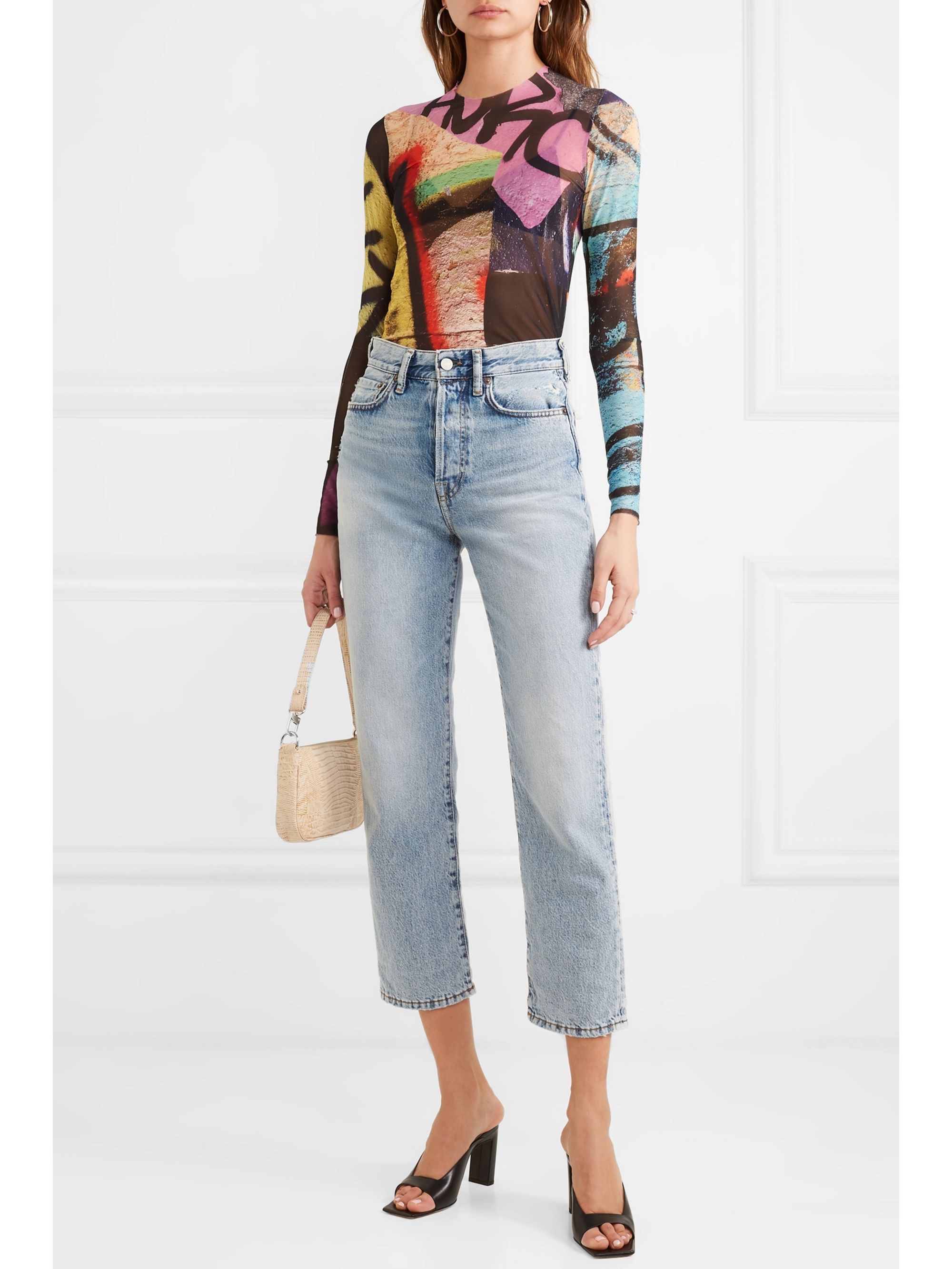 acne cropped jeans