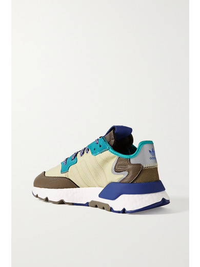 Adidas Originals Nite Jogger Ripstop Mesh Suede And Leather