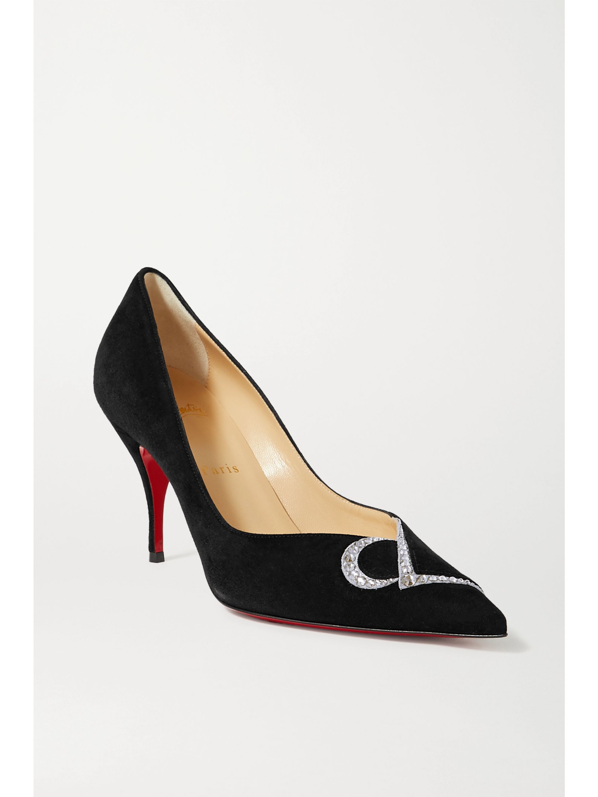 louboutin suede pumps