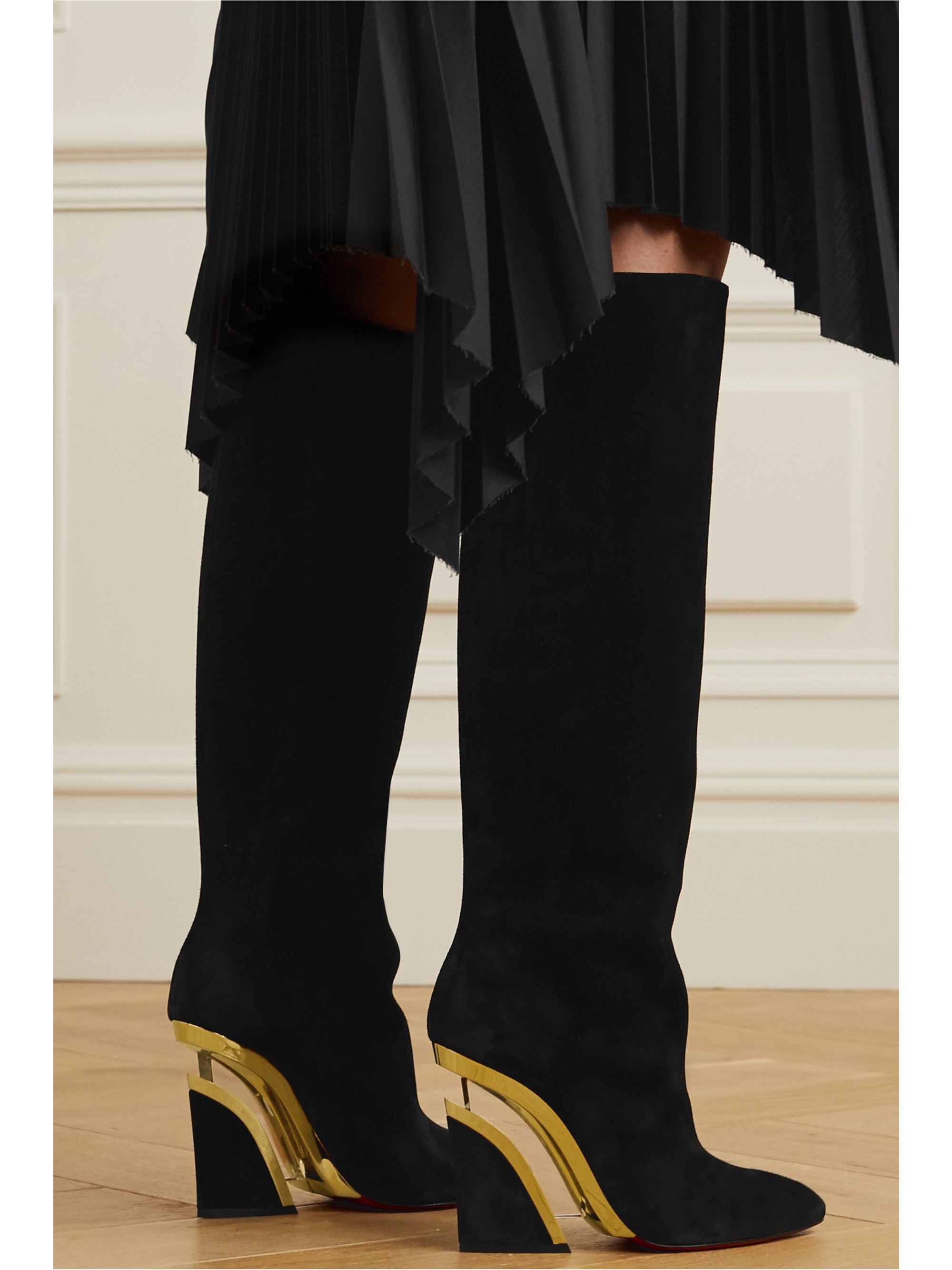 louboutin wedge boots