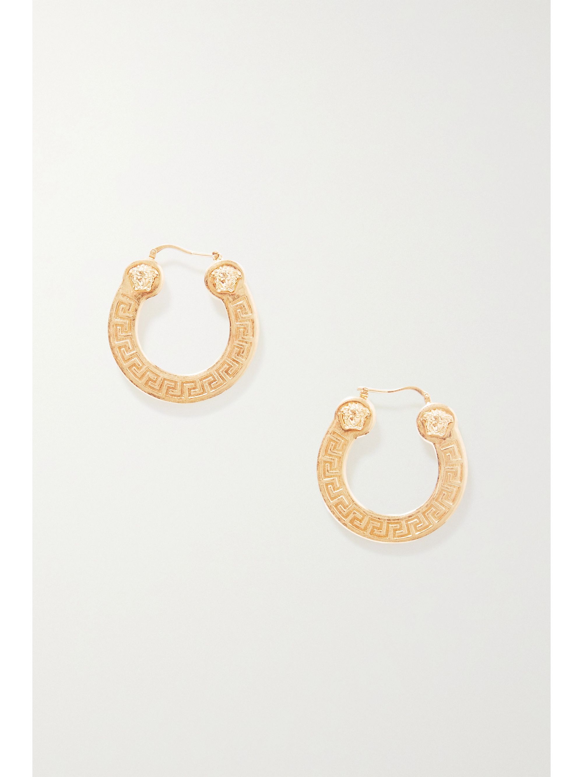 versace gold hoop earrings