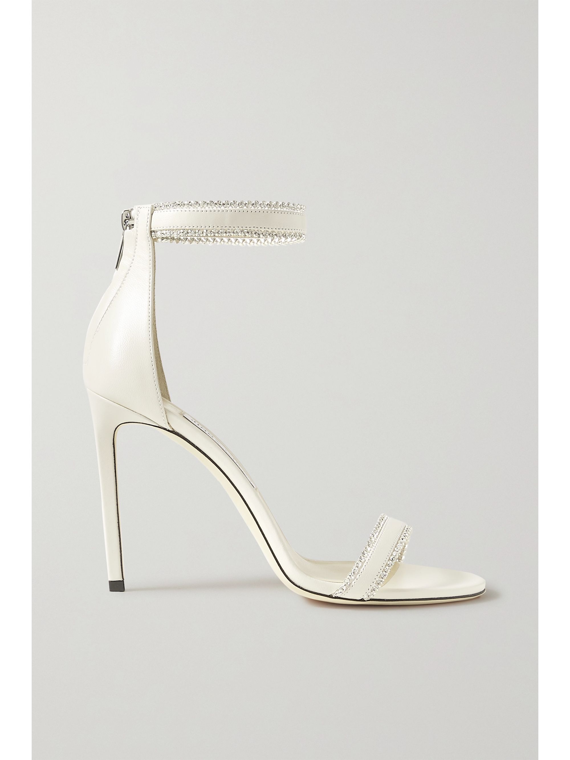 ivory leather sandals