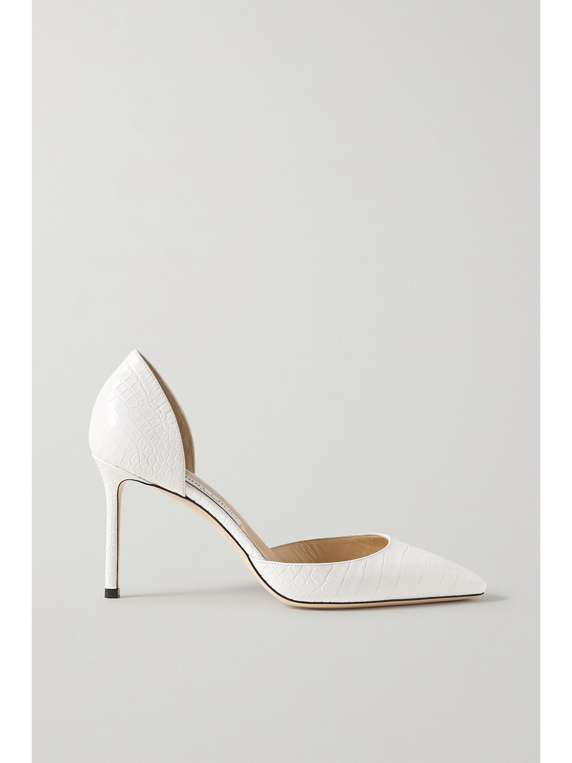 jimmy choo white heels