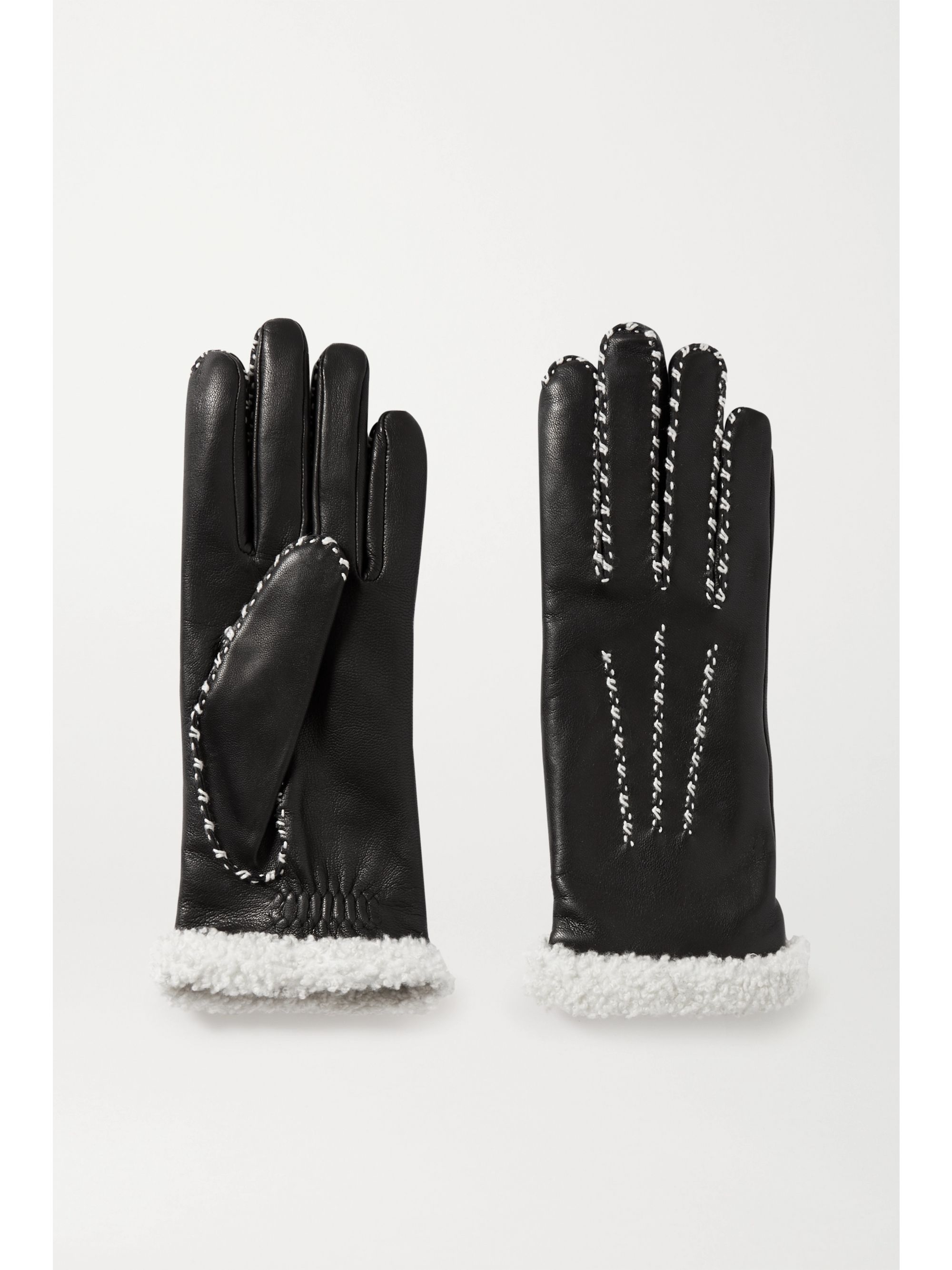 alpaca leather gloves