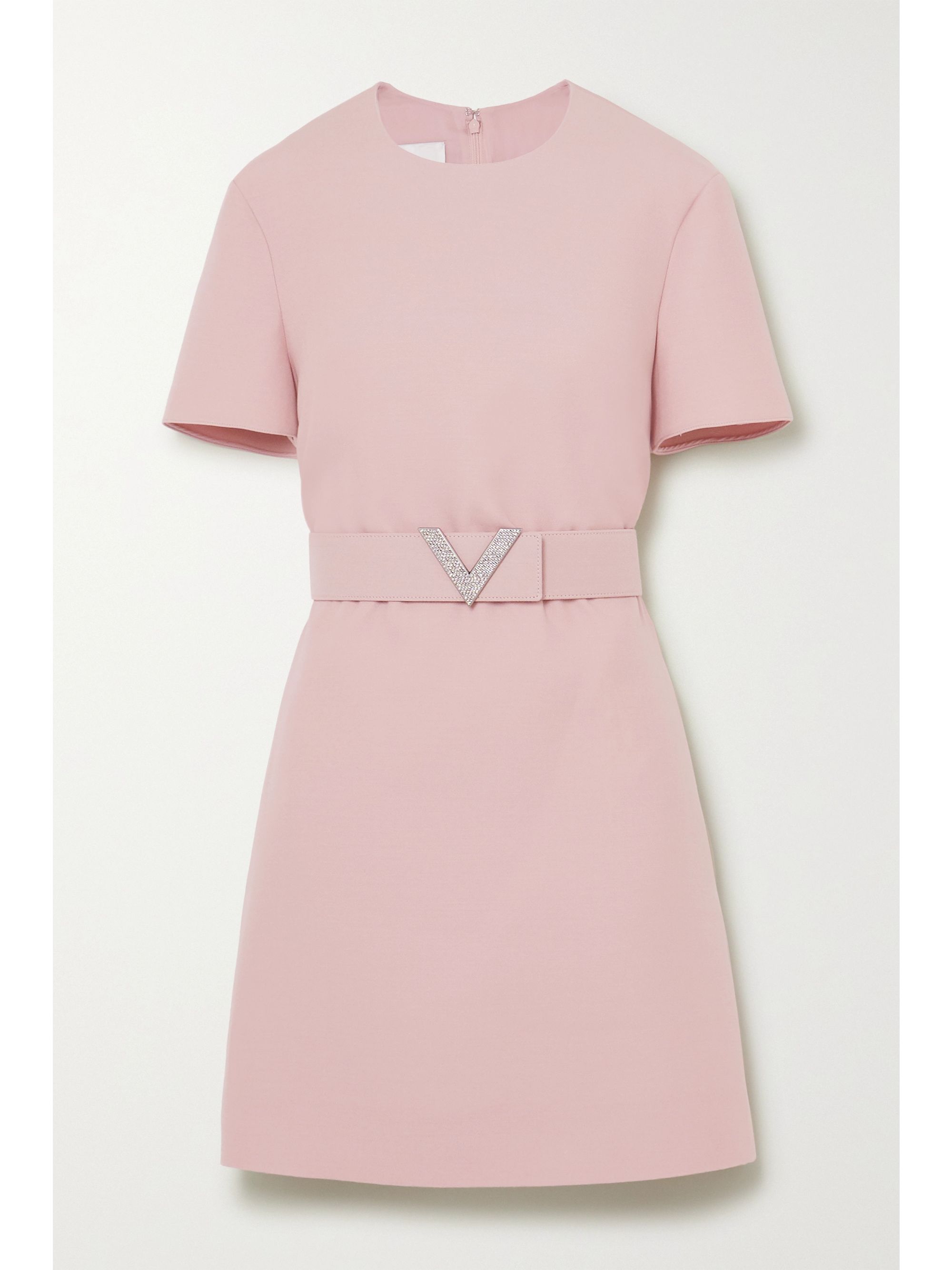 pink wool dress