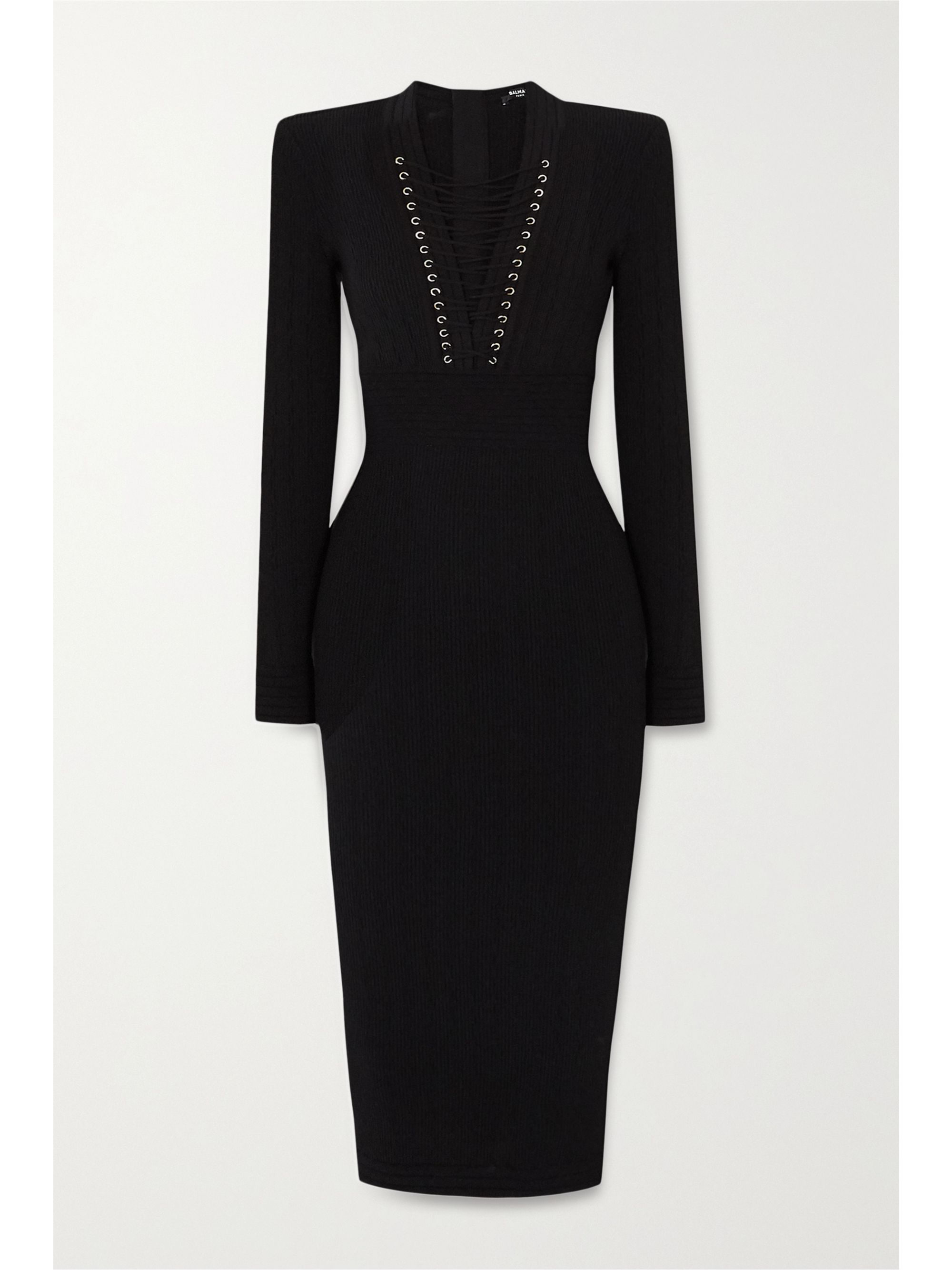 balmain dress black