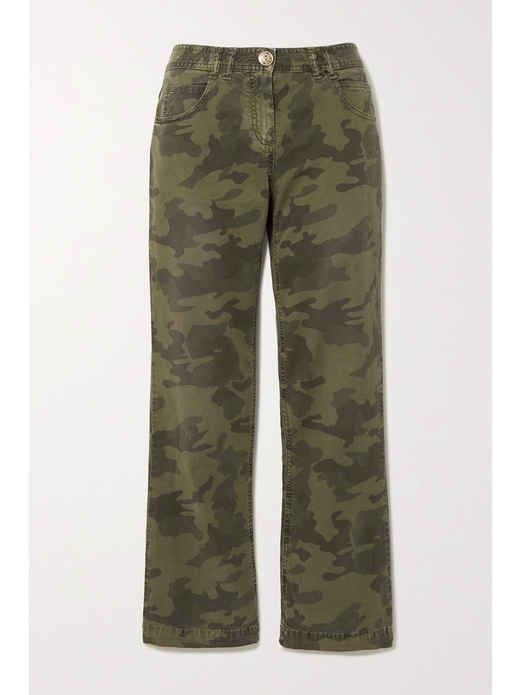 camo balmain jeans