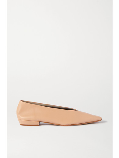 BOTTEGA VENETA LEATHER BALLET FLATS