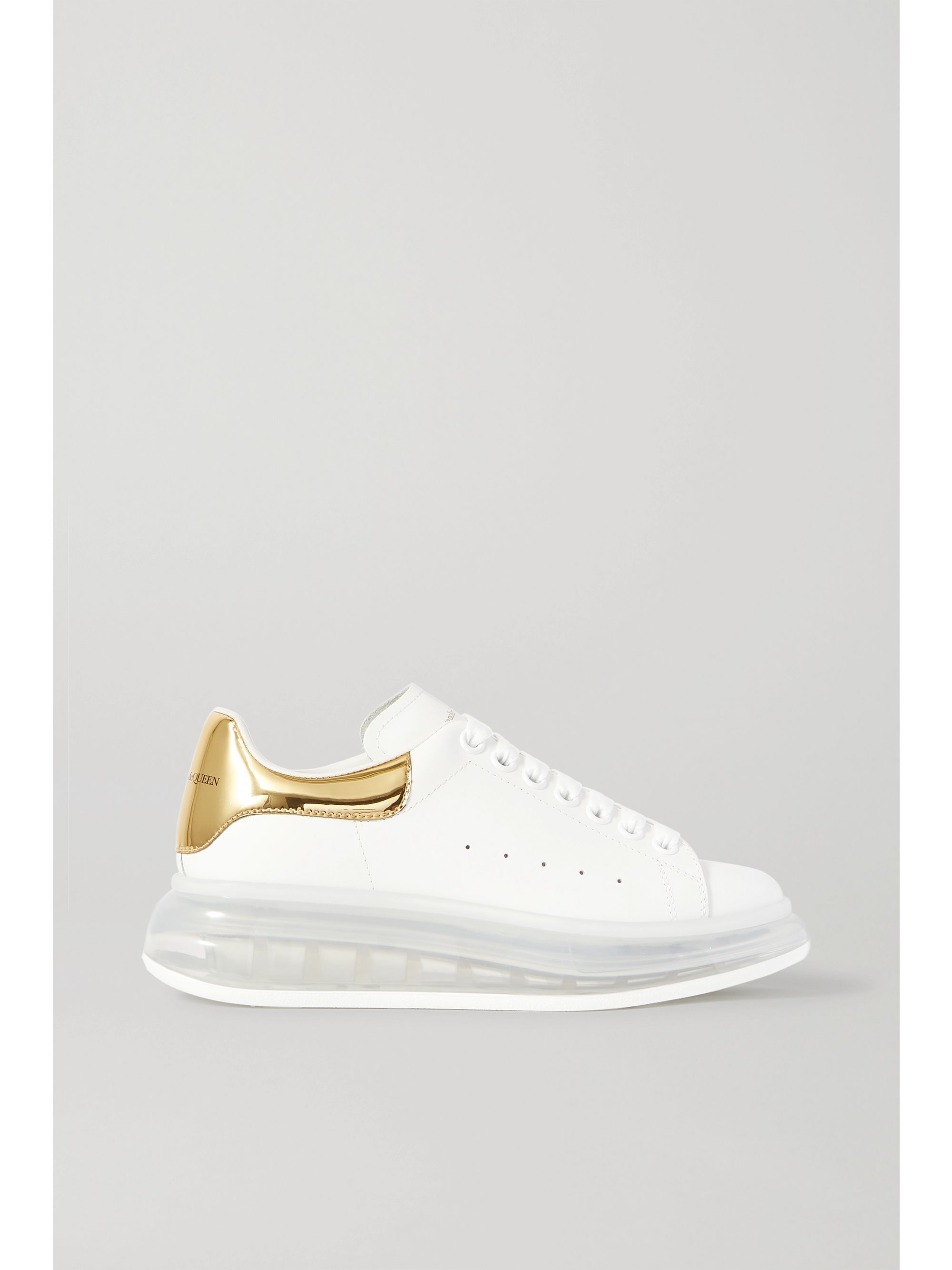 alexander mcqueen gold shoes