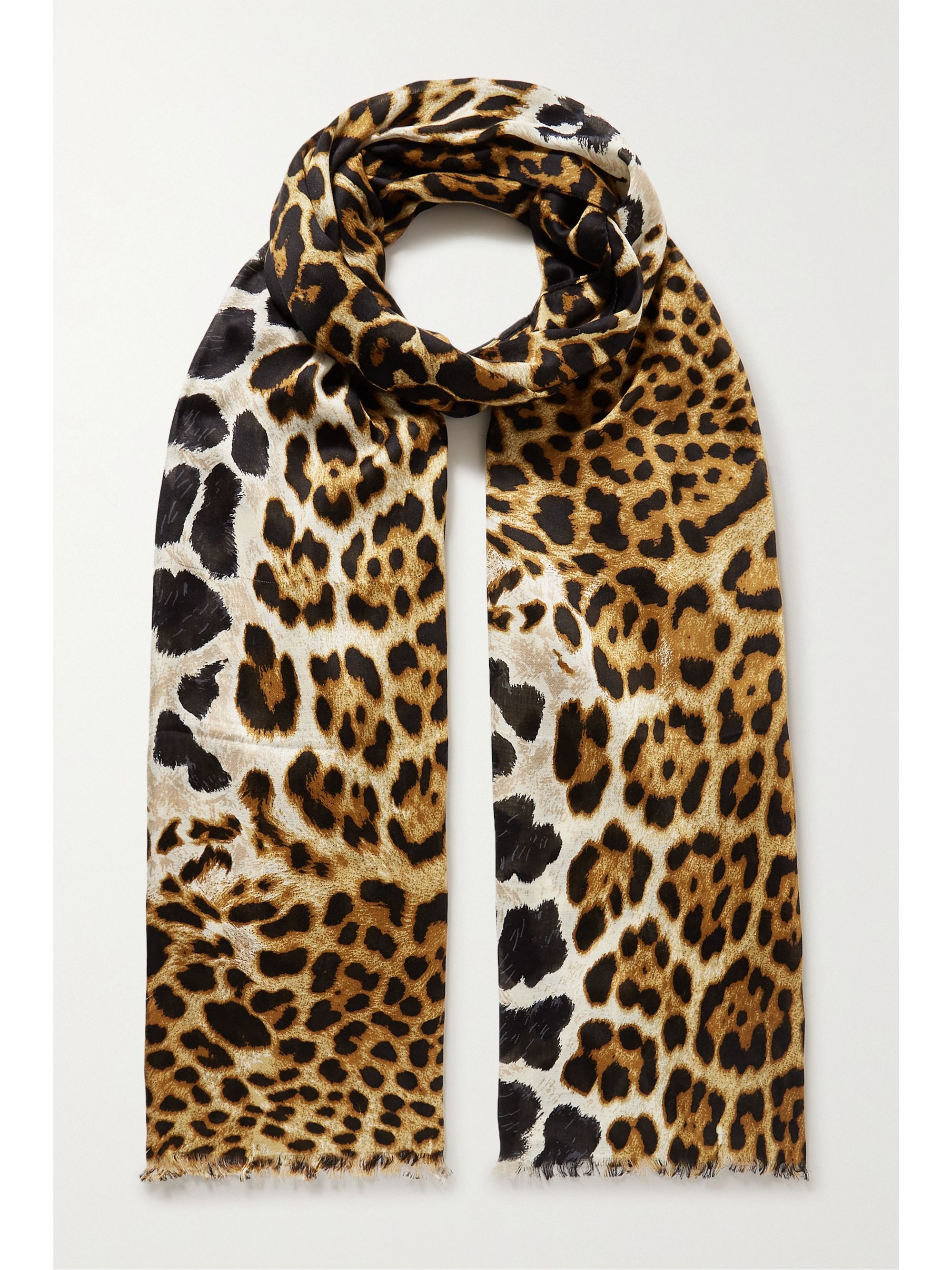 animal print silk scarf