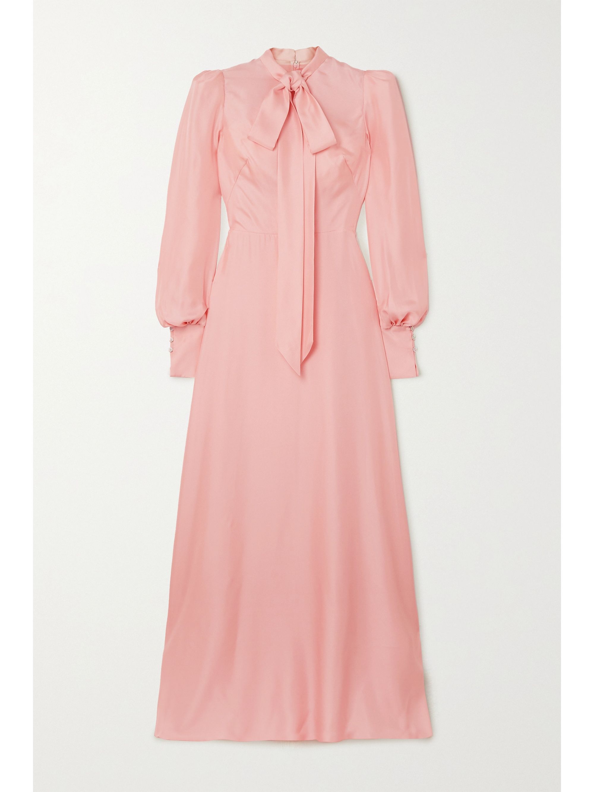 baby pink silk dress