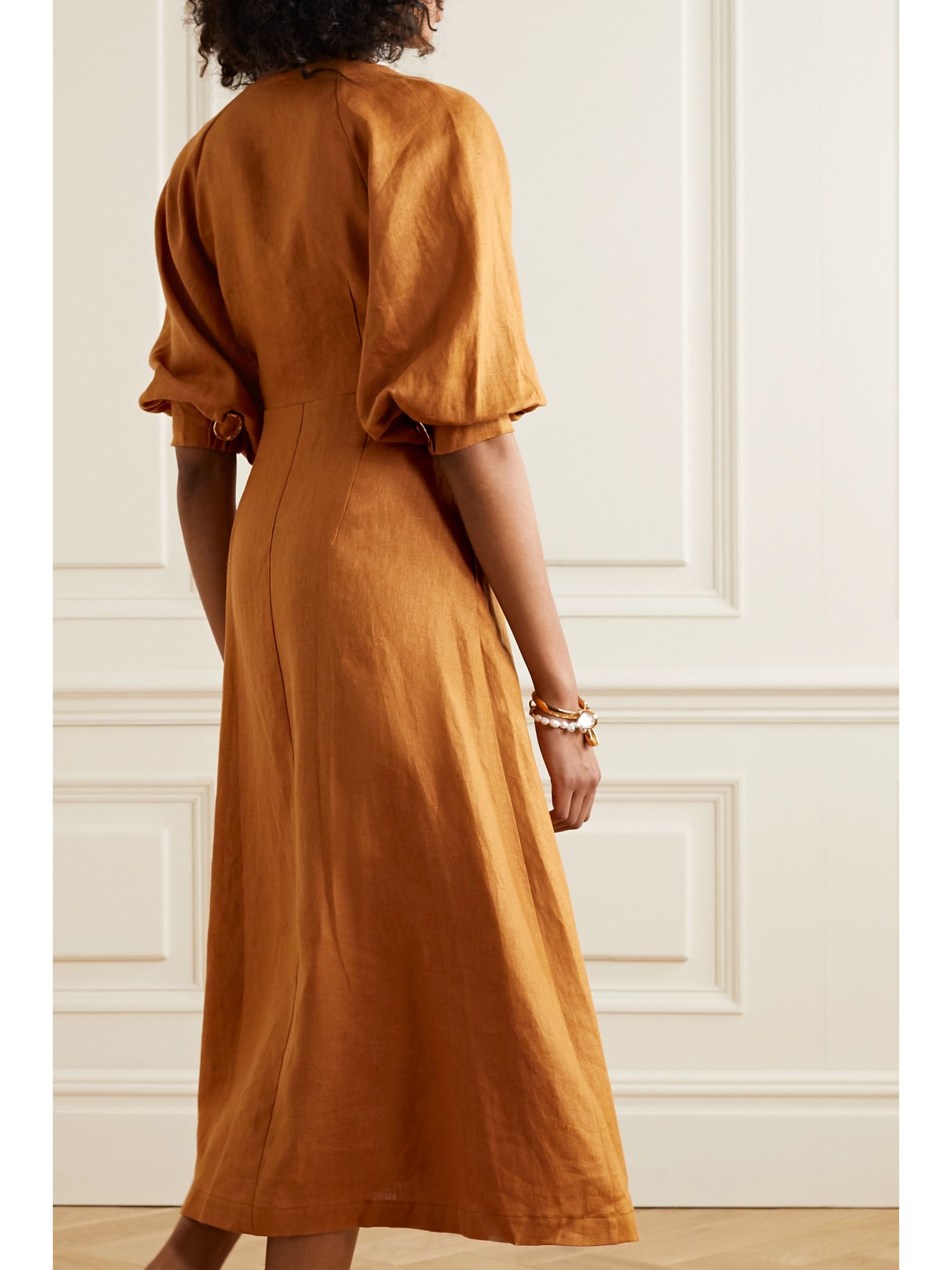 linen tie dress