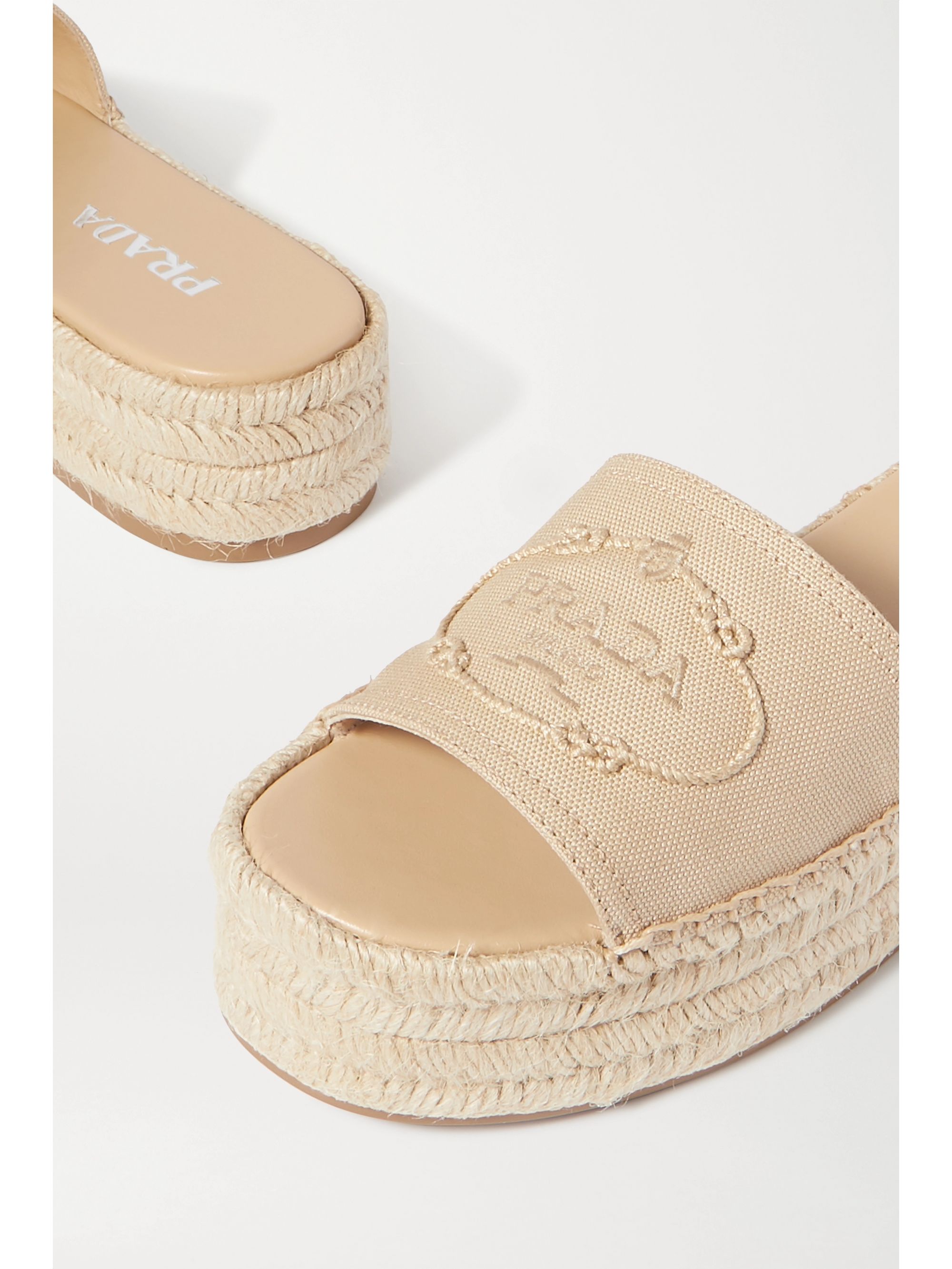 prada logo espadrilles