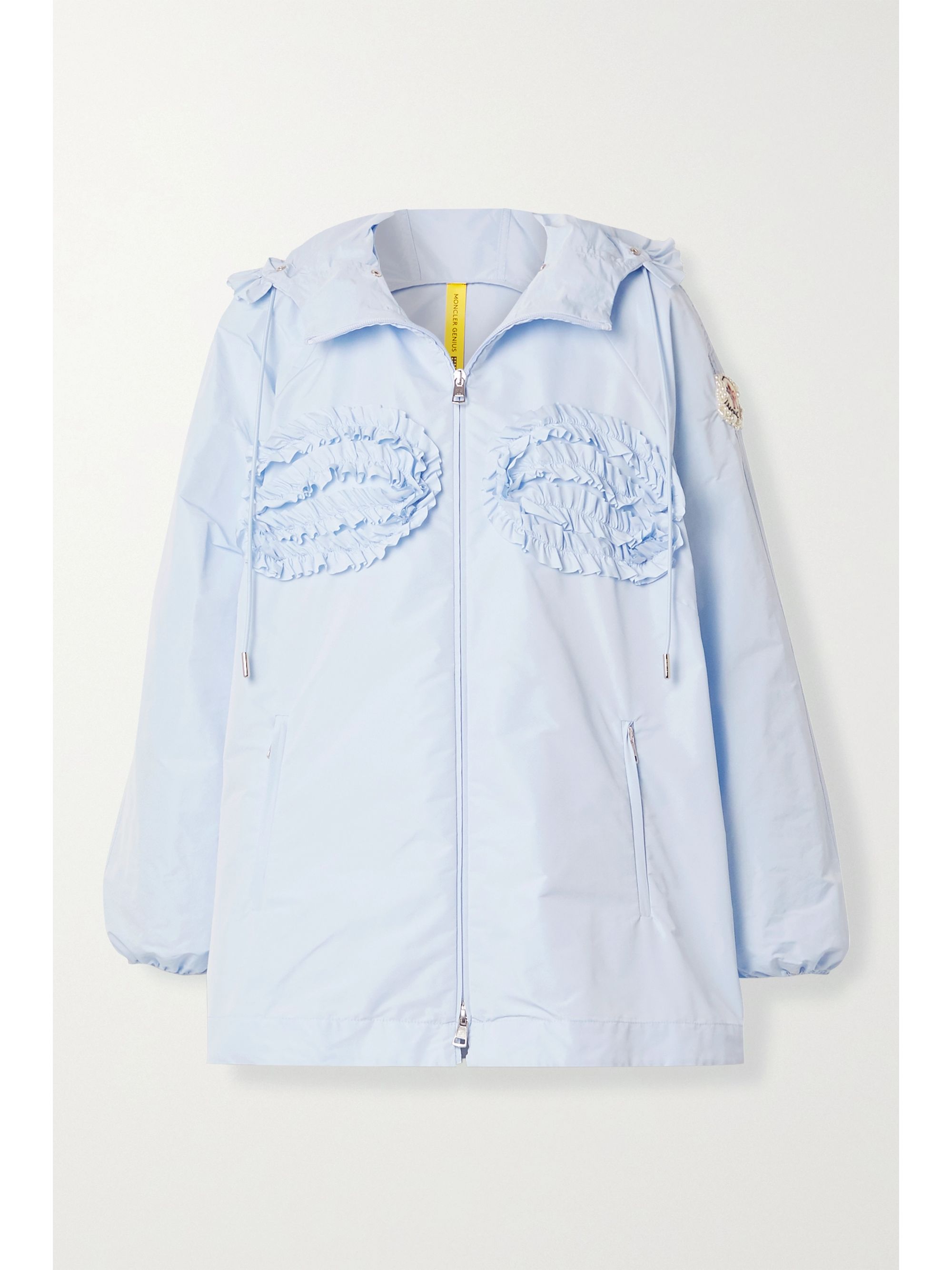 light blue moncler coat