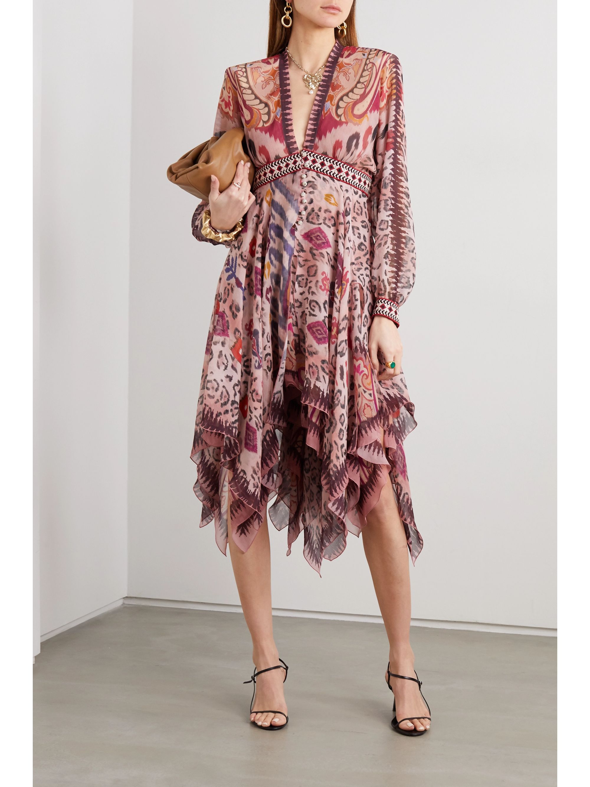etro silk dress