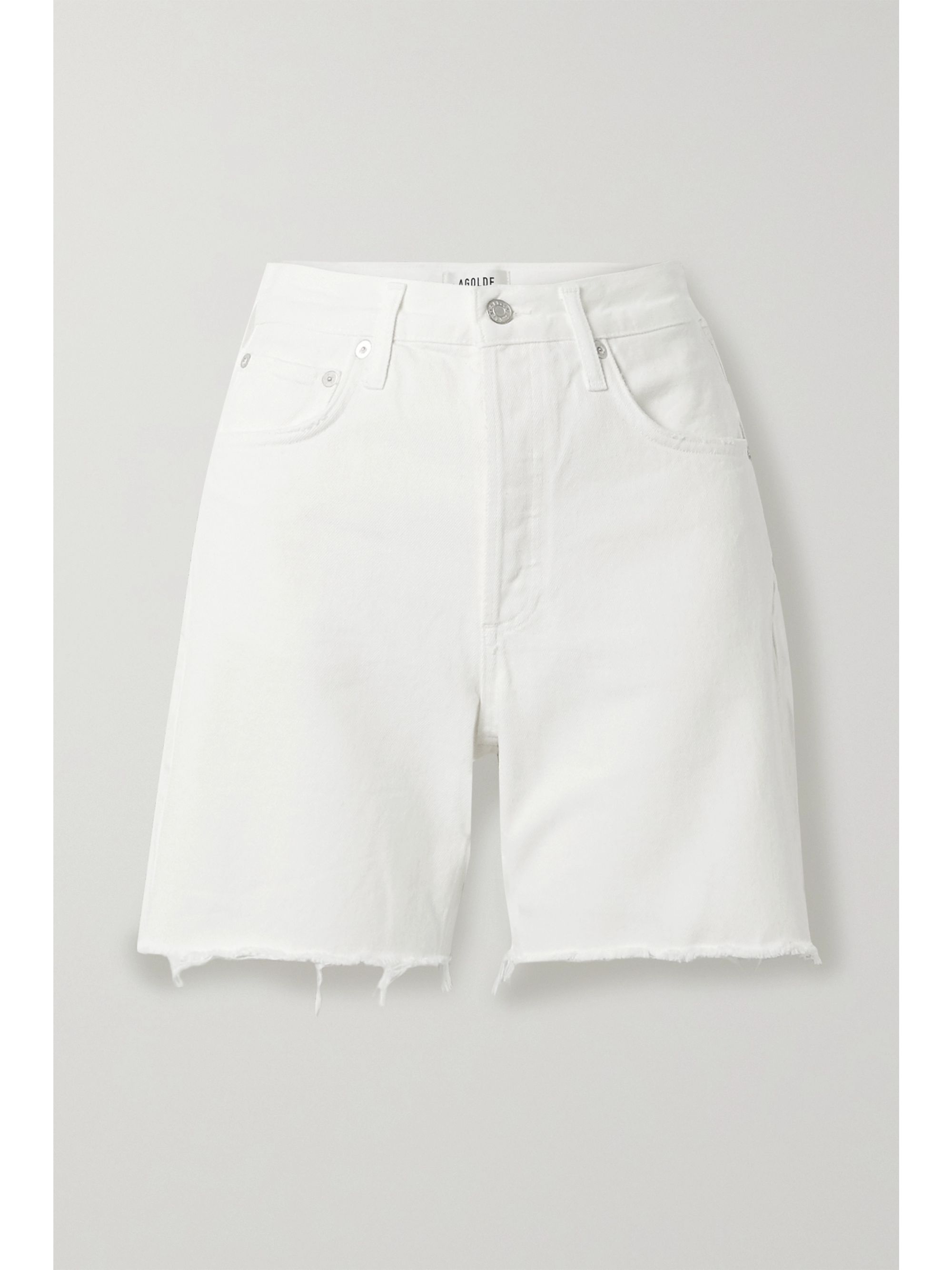 agolde white shorts