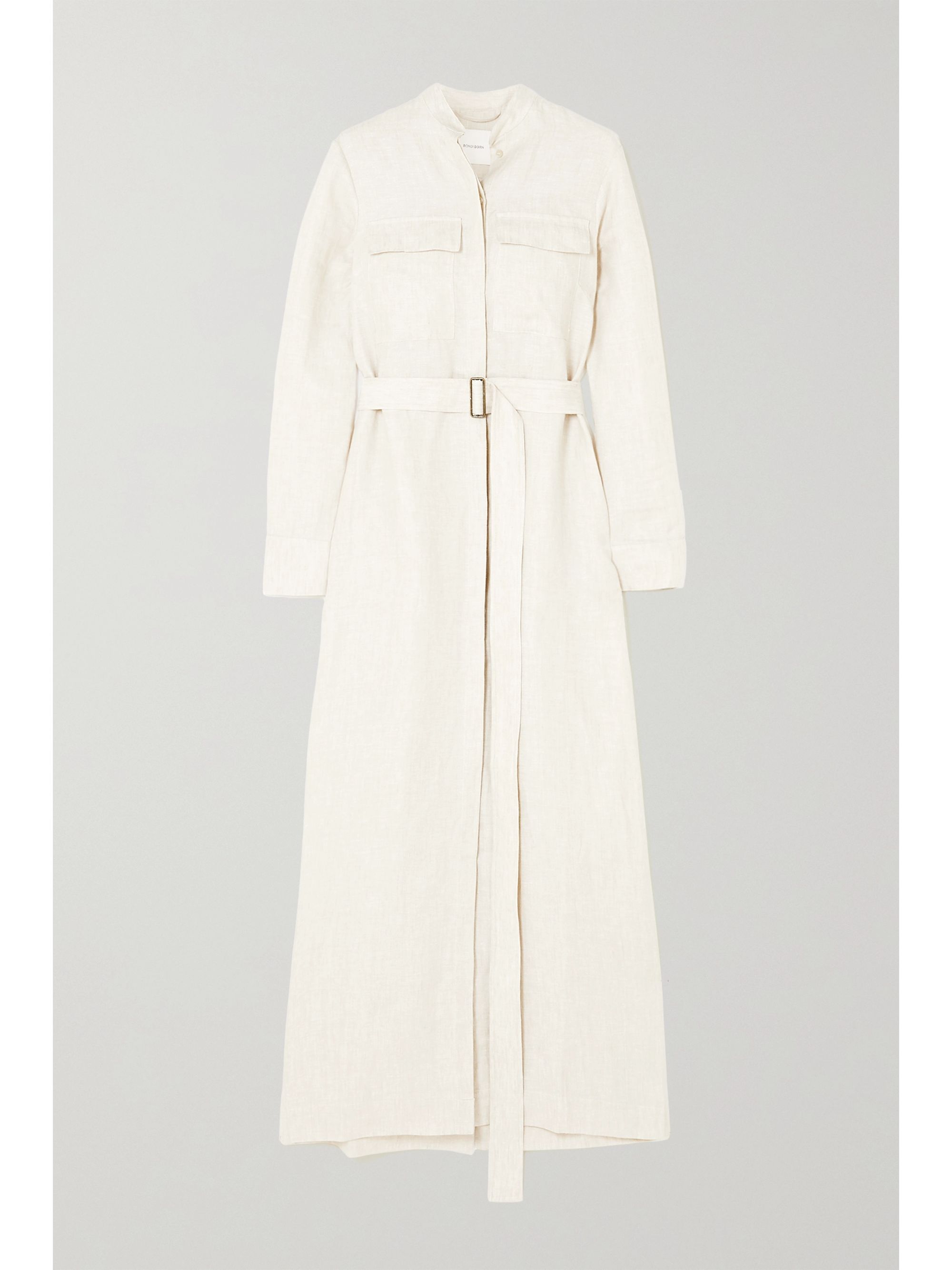 linen utility dress