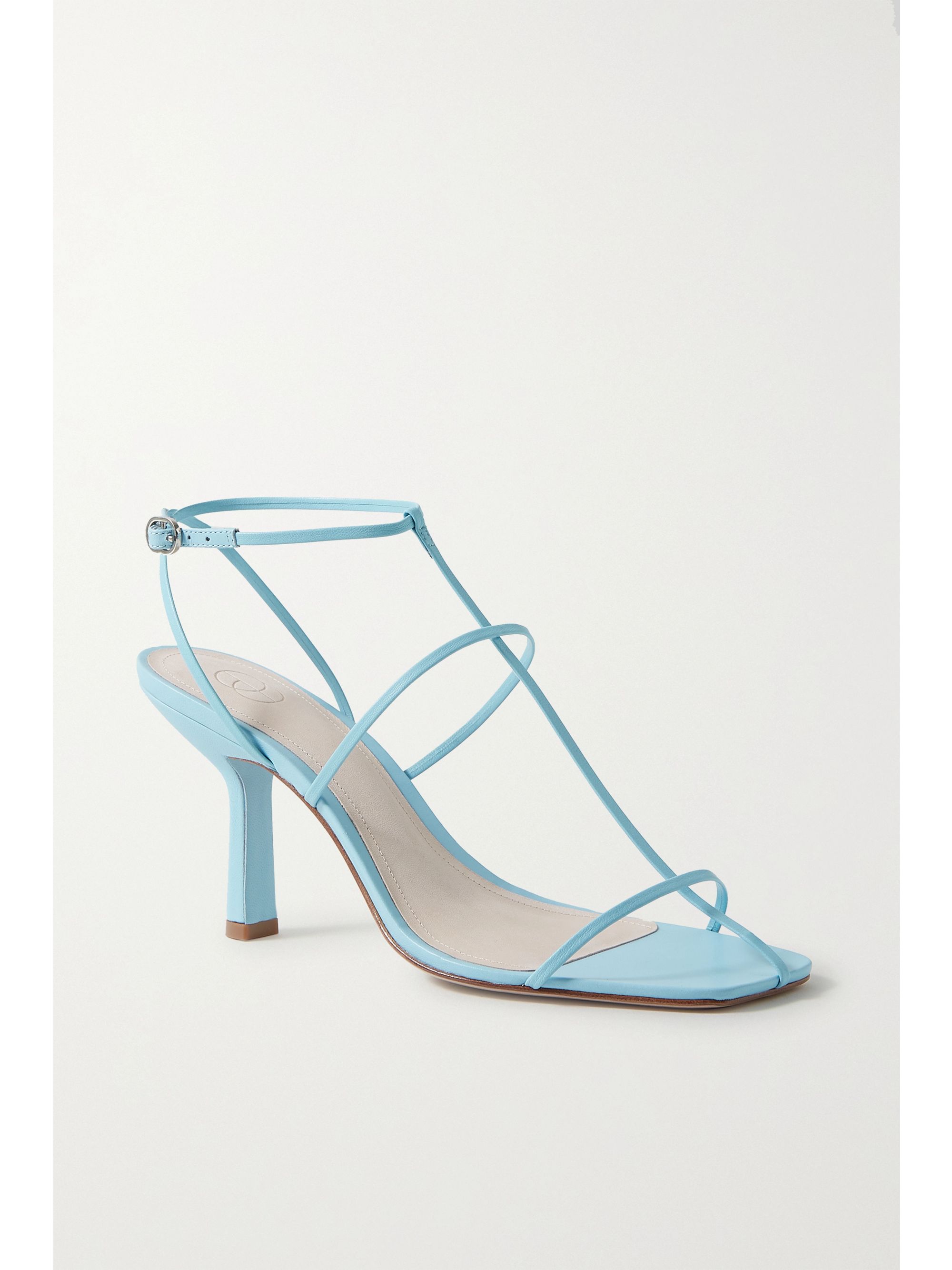 Sky blue Leather sandals | Porte 