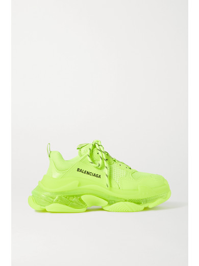 Balenciaga Leather Triple S Neon Yellow for Men Save 75