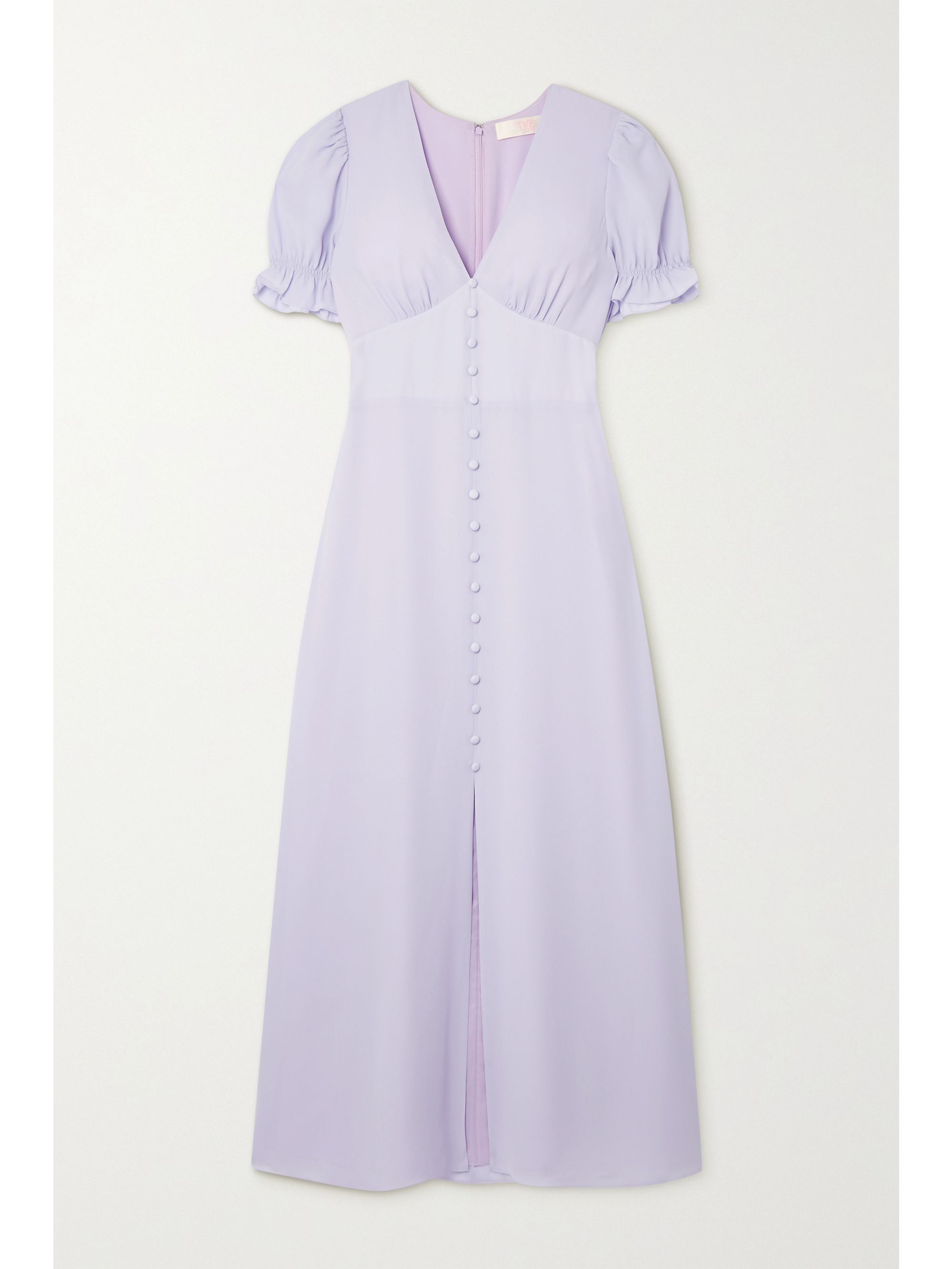 lilac overall dress