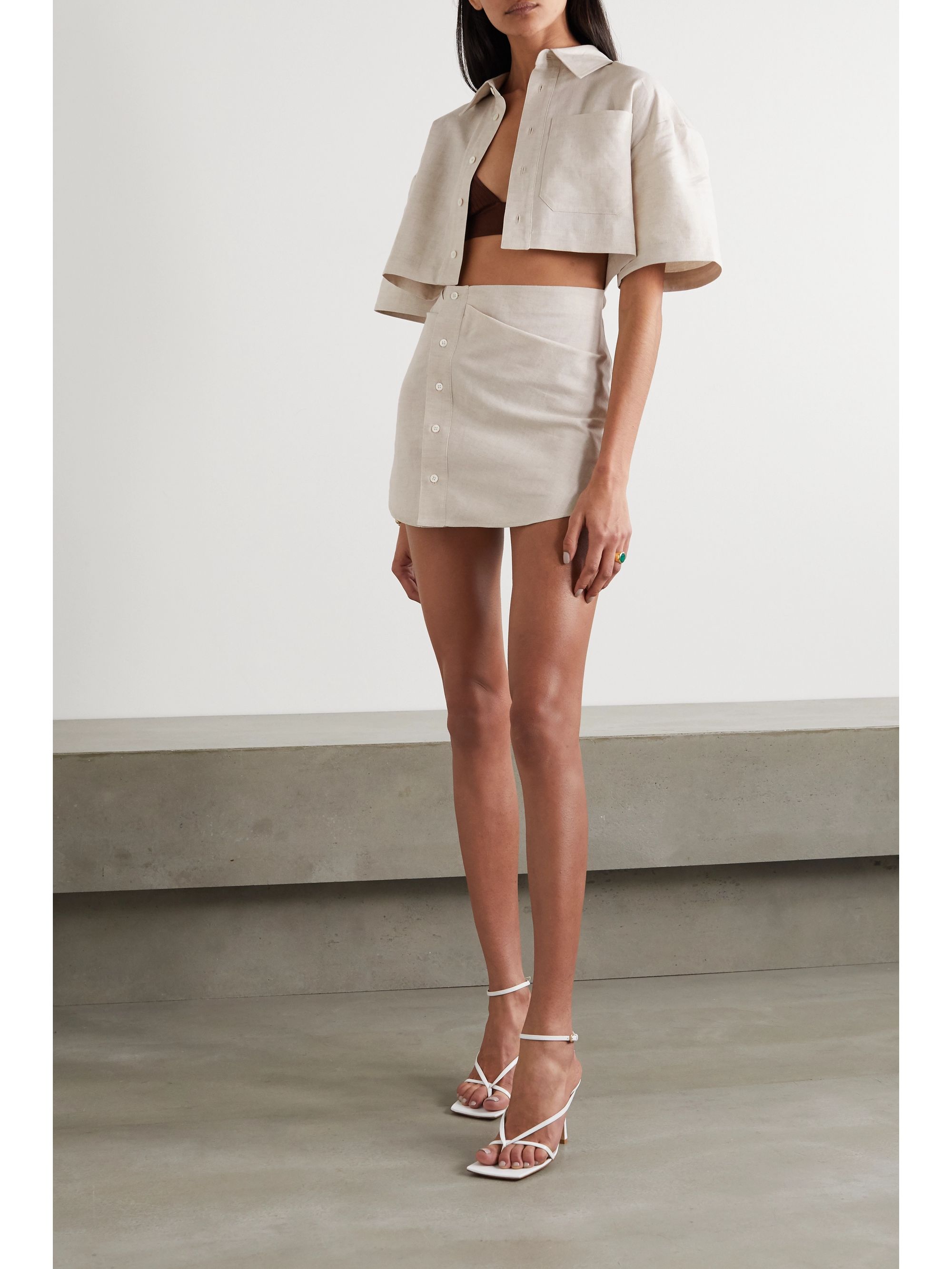 jacquemus linen dress