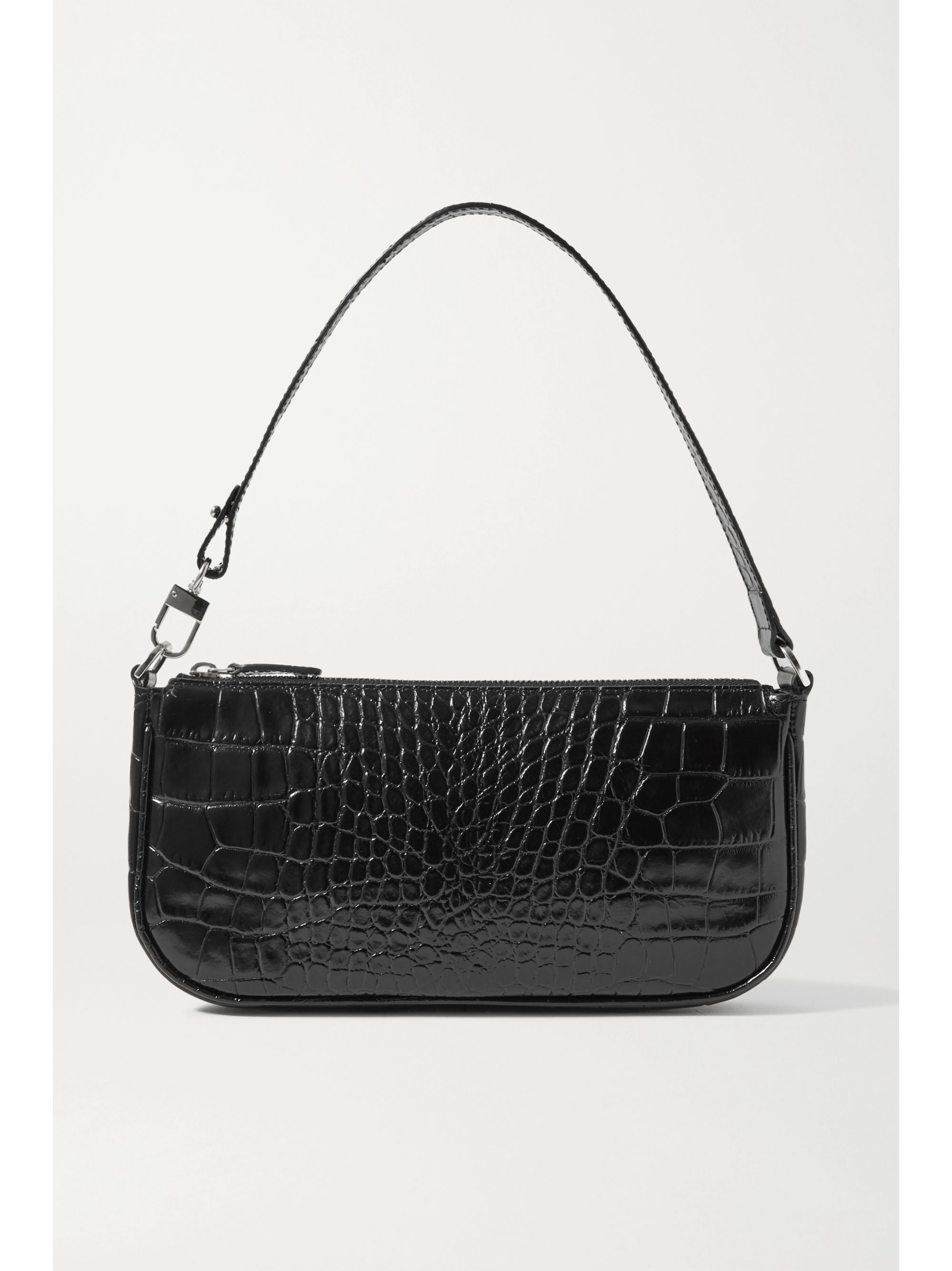 black croc effect bag