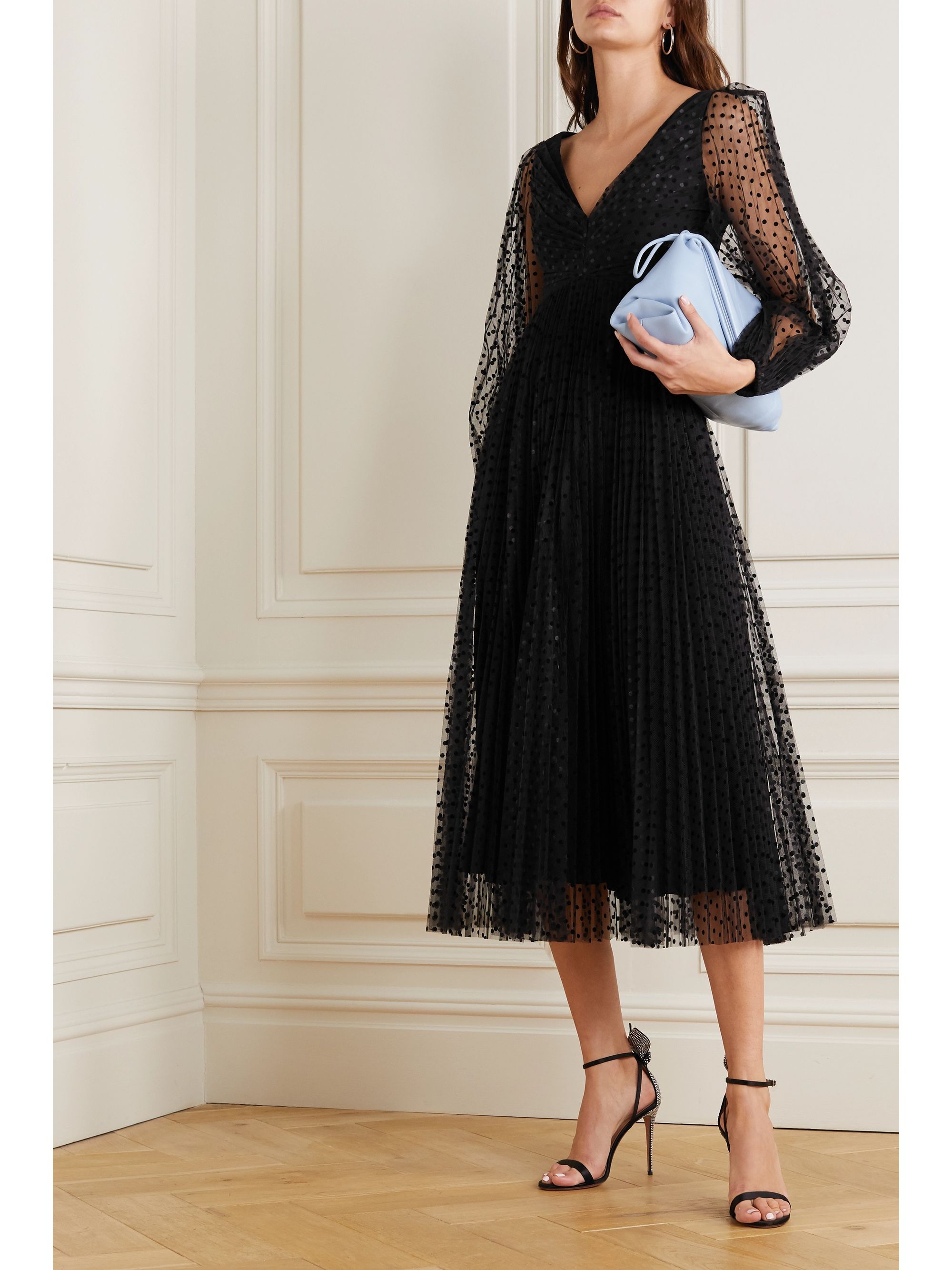 zimmermann black polka dot dress