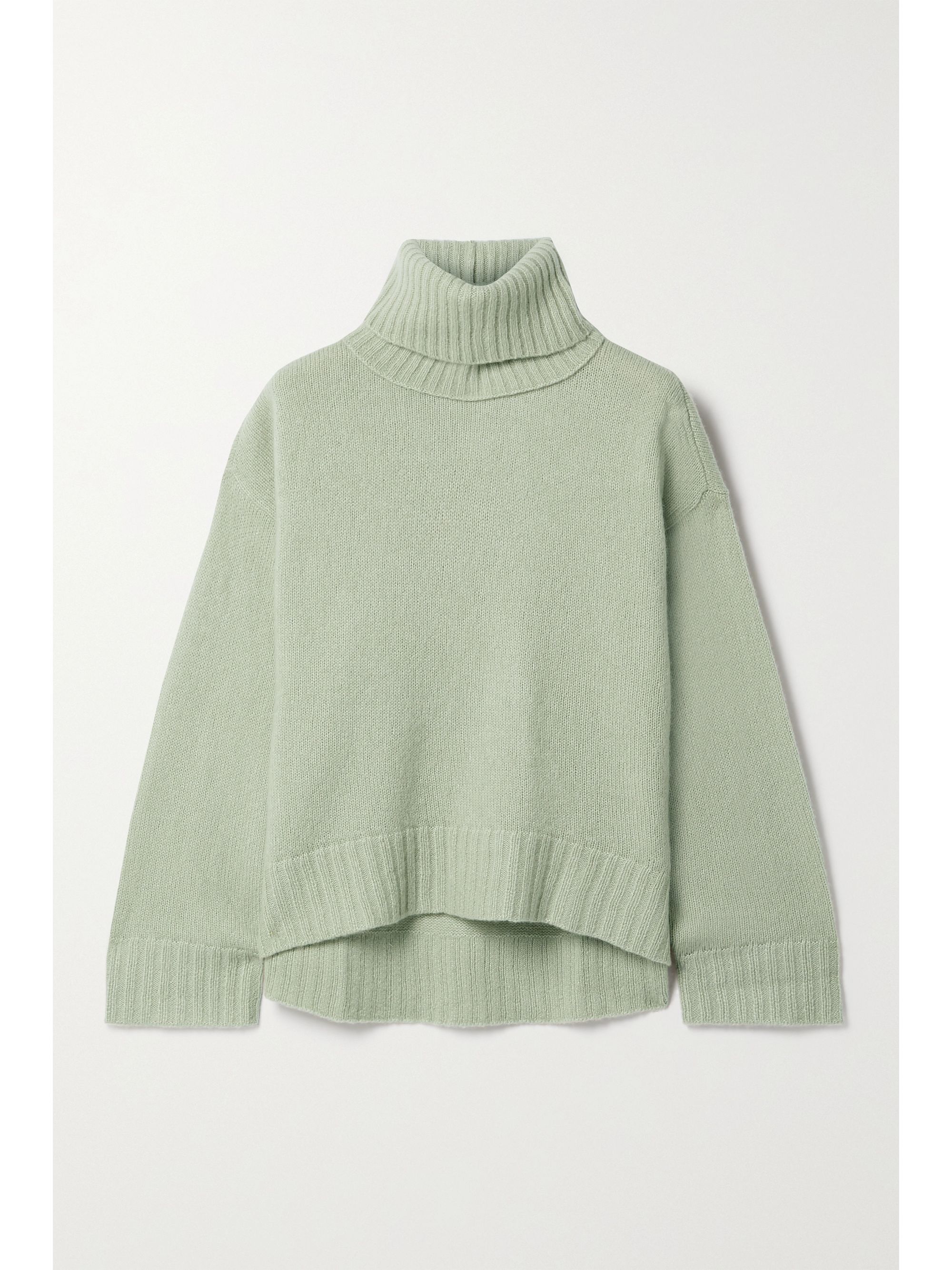 light gray turtleneck sweater