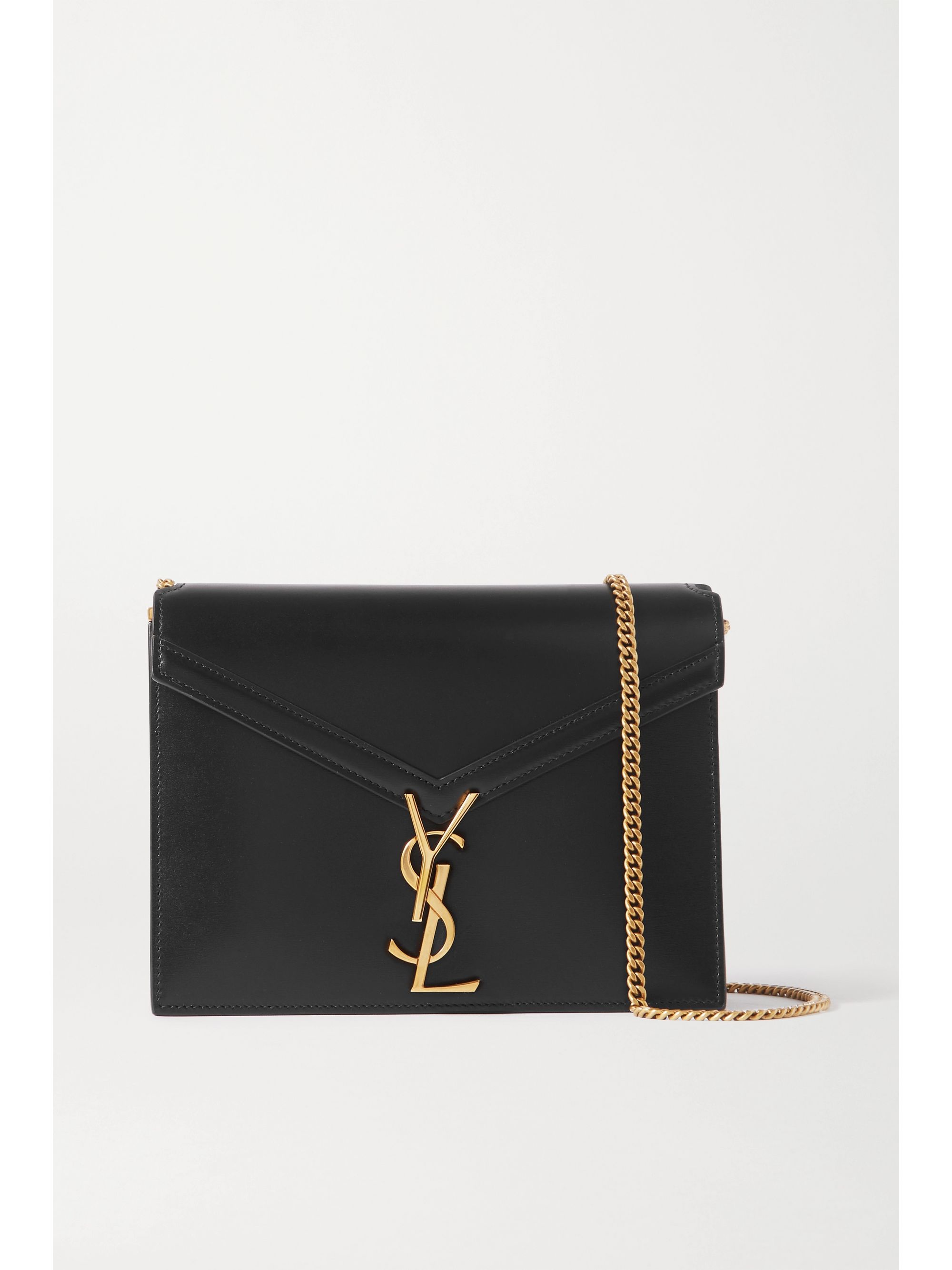 saint laurent cassandra leather shoulder bag