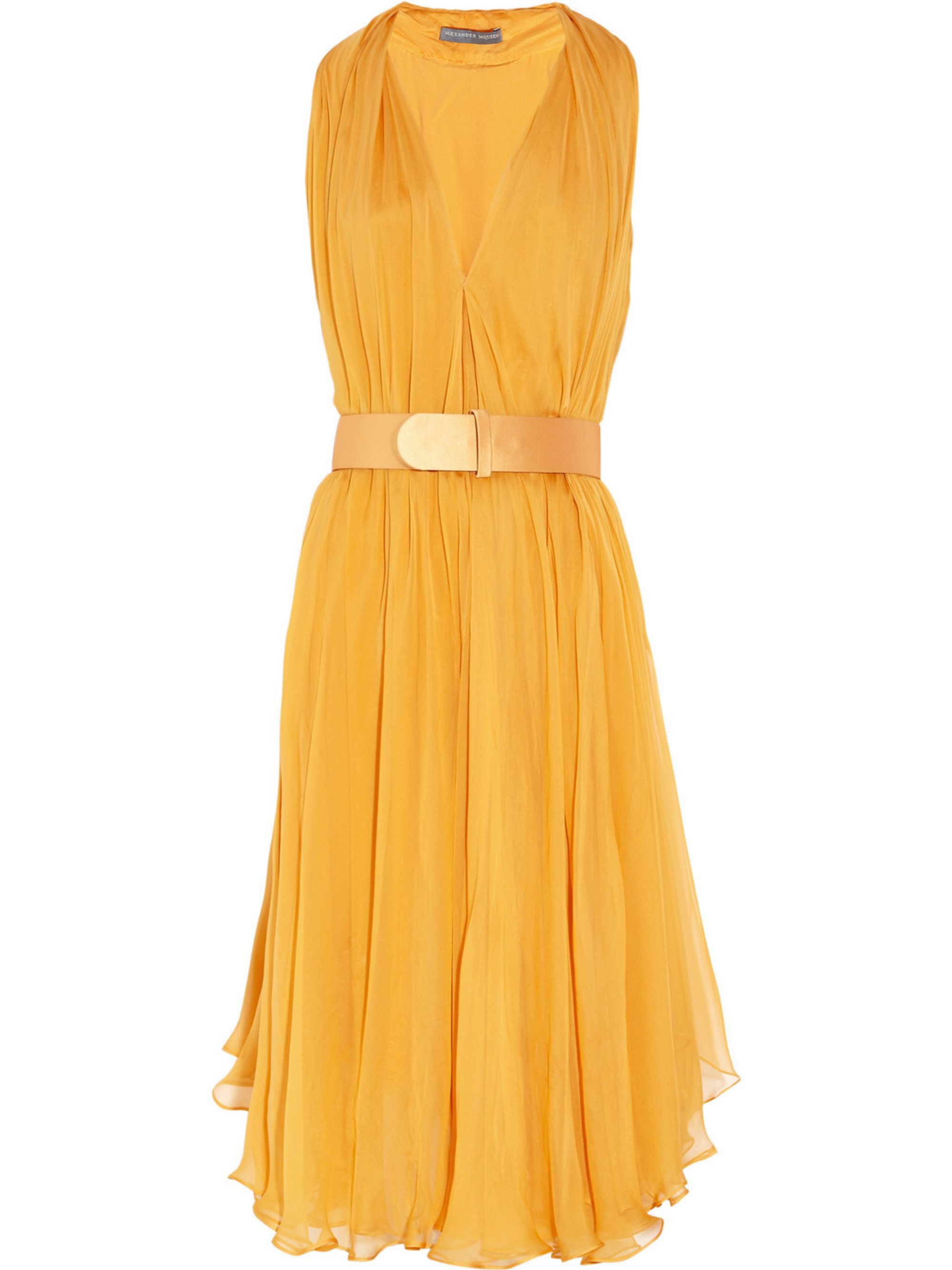 alexander mcqueen yellow dress