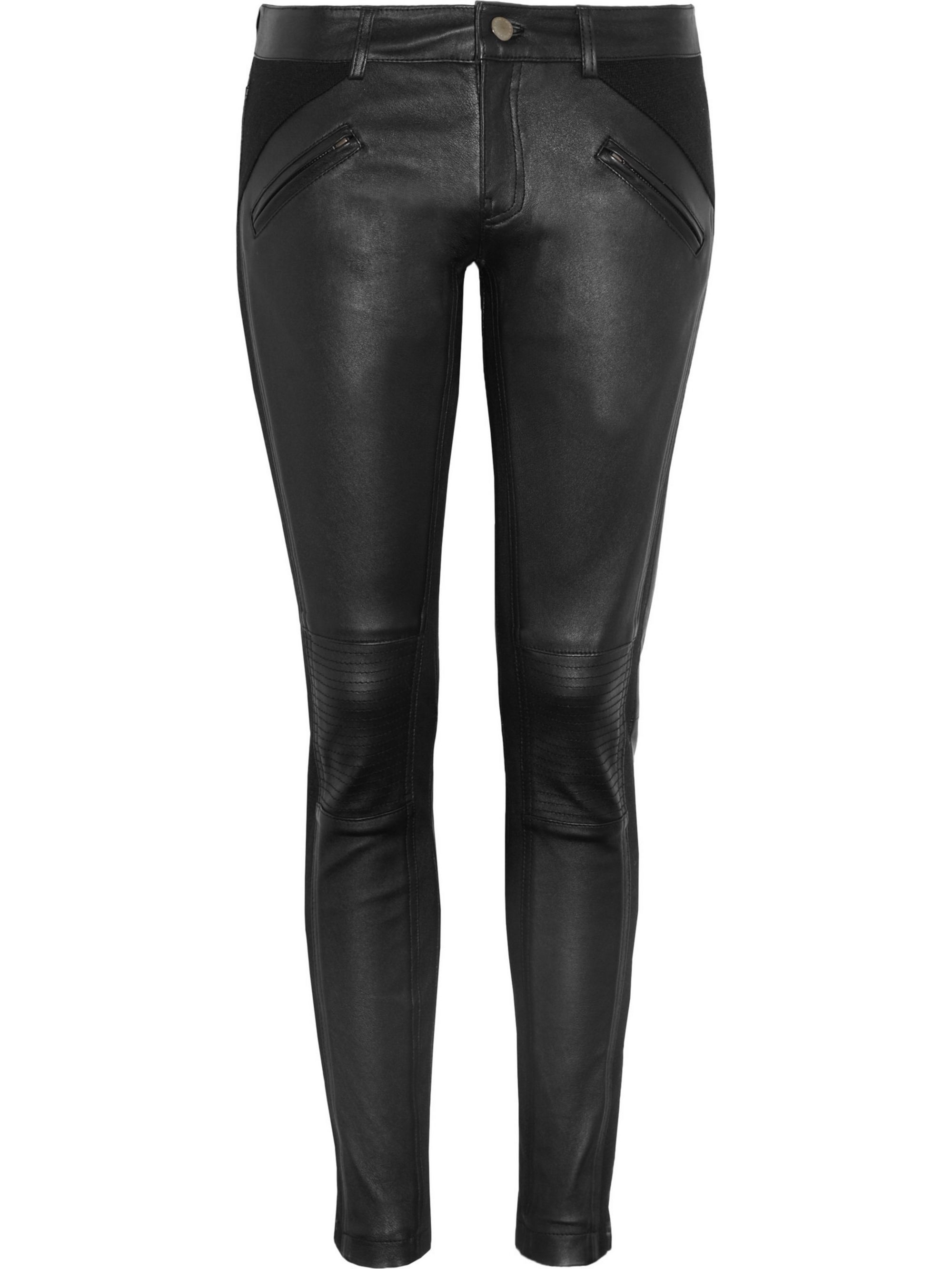 white leather skinny jeans