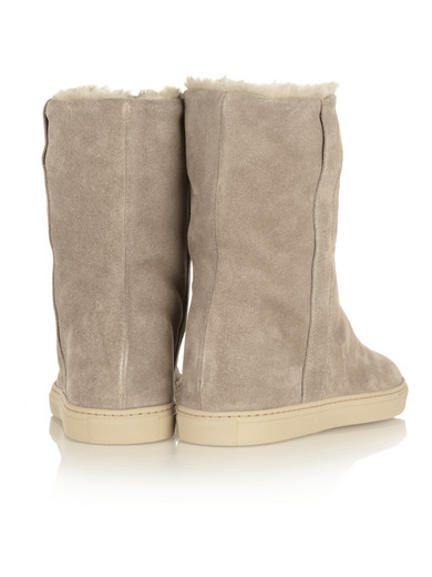 101 suede shearling lined boots
