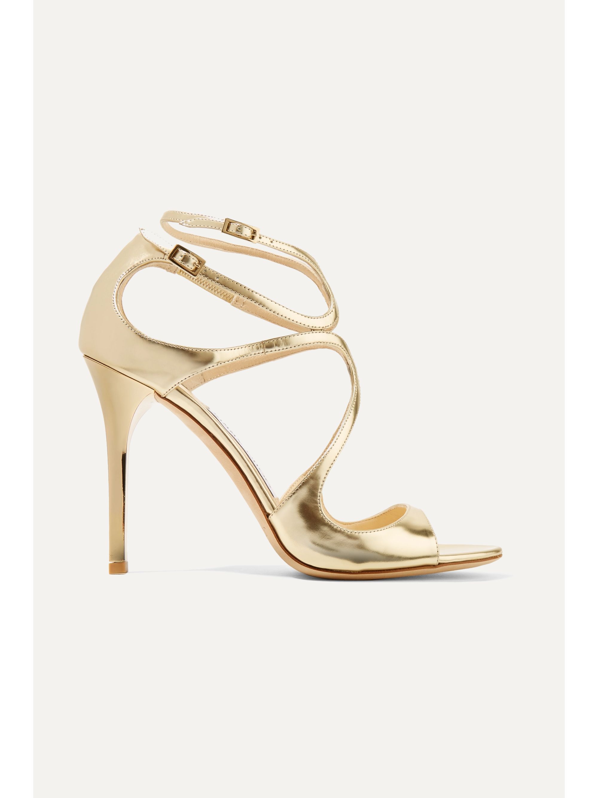 jimmy choo metallic sandals