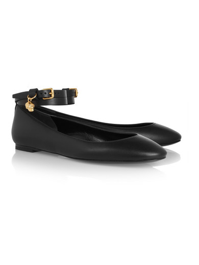 skull ballet flats