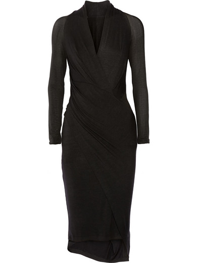 Donna Karan New York | Wrap-effect stretch-jersey dress | NET-A-PORTER.COM