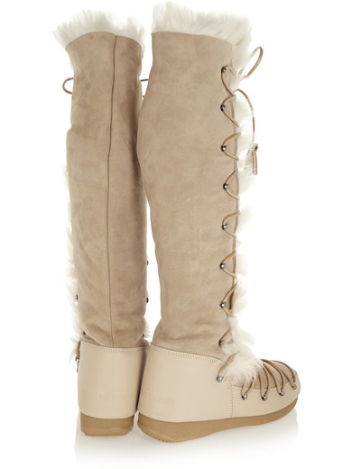 101 suede shearling lined boots