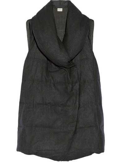 DKNY | DKNYpure quilted wool-flannel vest | NET-A-PORTER.COM